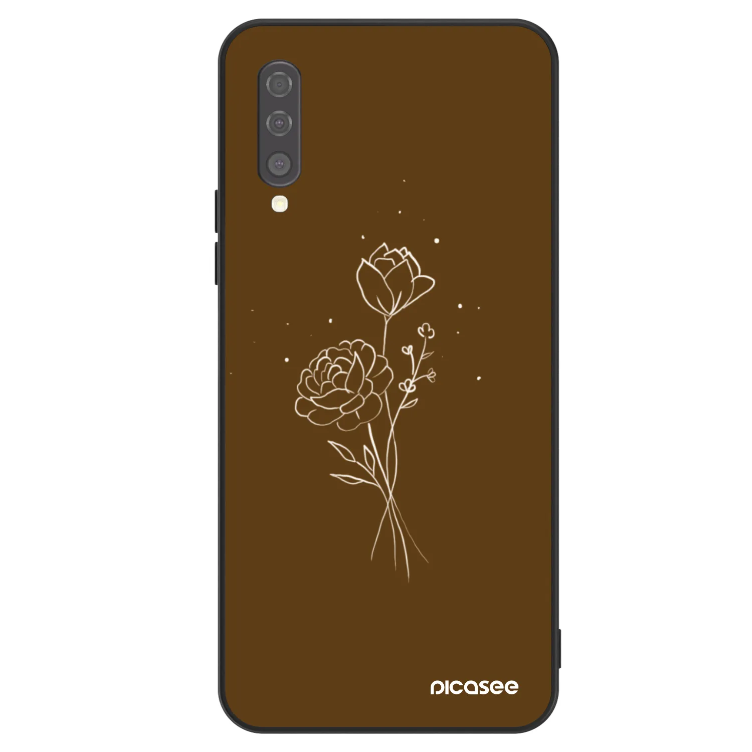 Picasee ULTIMATE CASE za Samsung Galaxy A50 A505F - Brown flowers