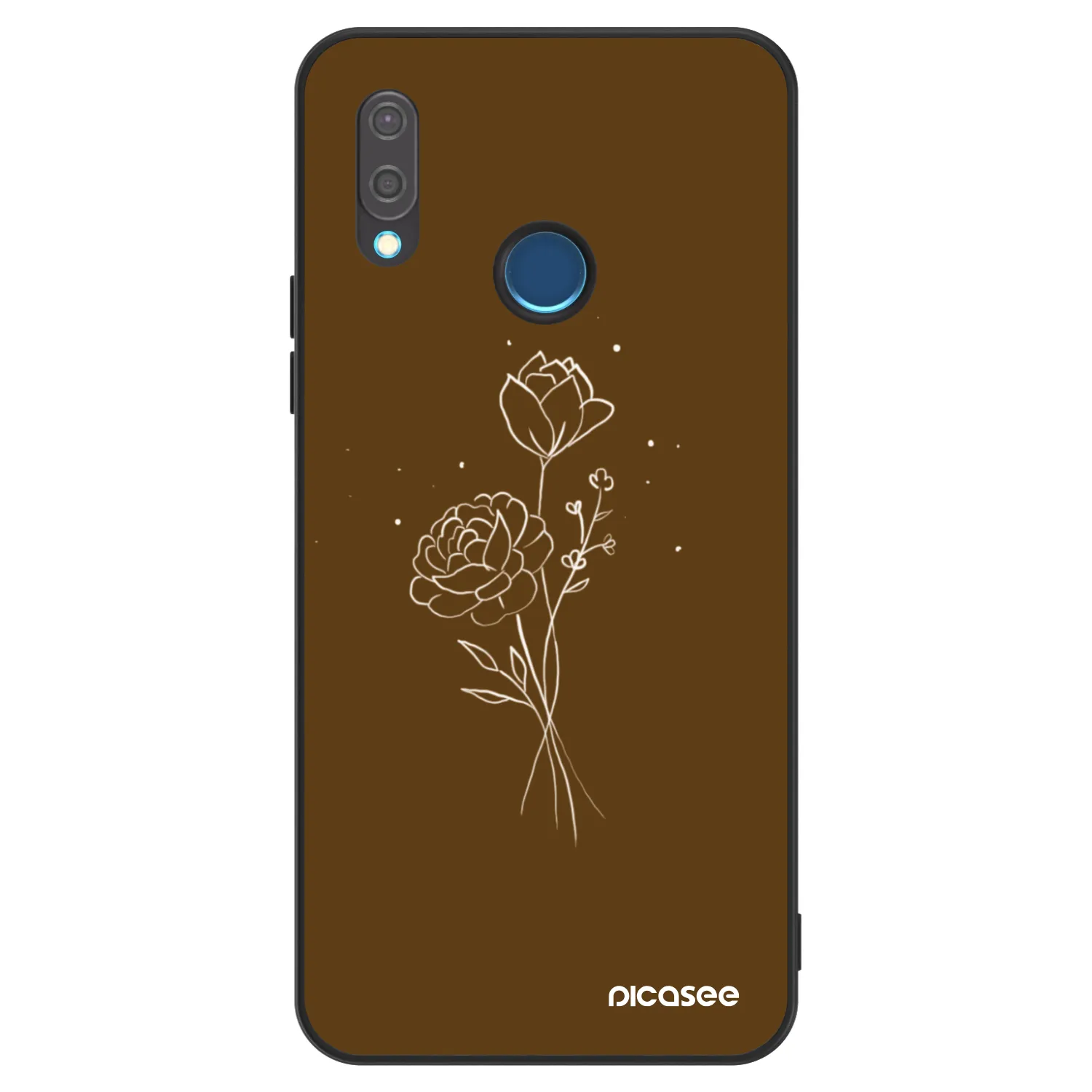 Picasee ULTIMATE CASE za Huawei P20 Lite - Brown flowers
