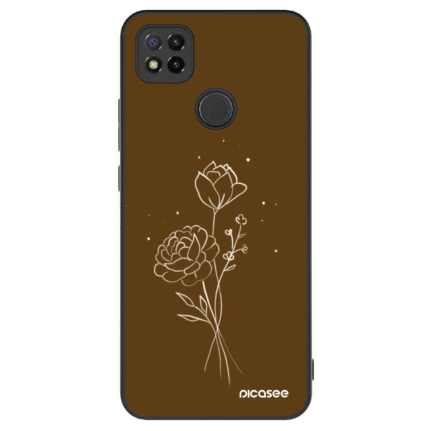 Picasee ULTIMATE CASE za Xiaomi Redmi 9C - Brown flowers