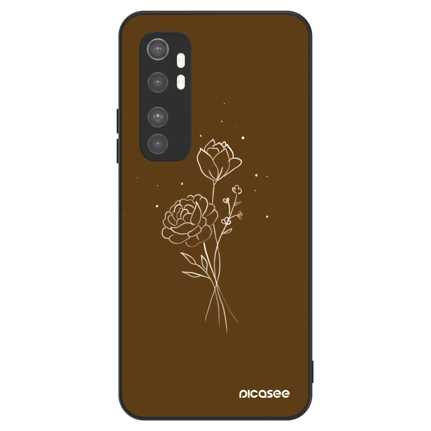 Picasee ULTIMATE CASE za Xiaomi Mi Note 10 Lite - Brown flowers