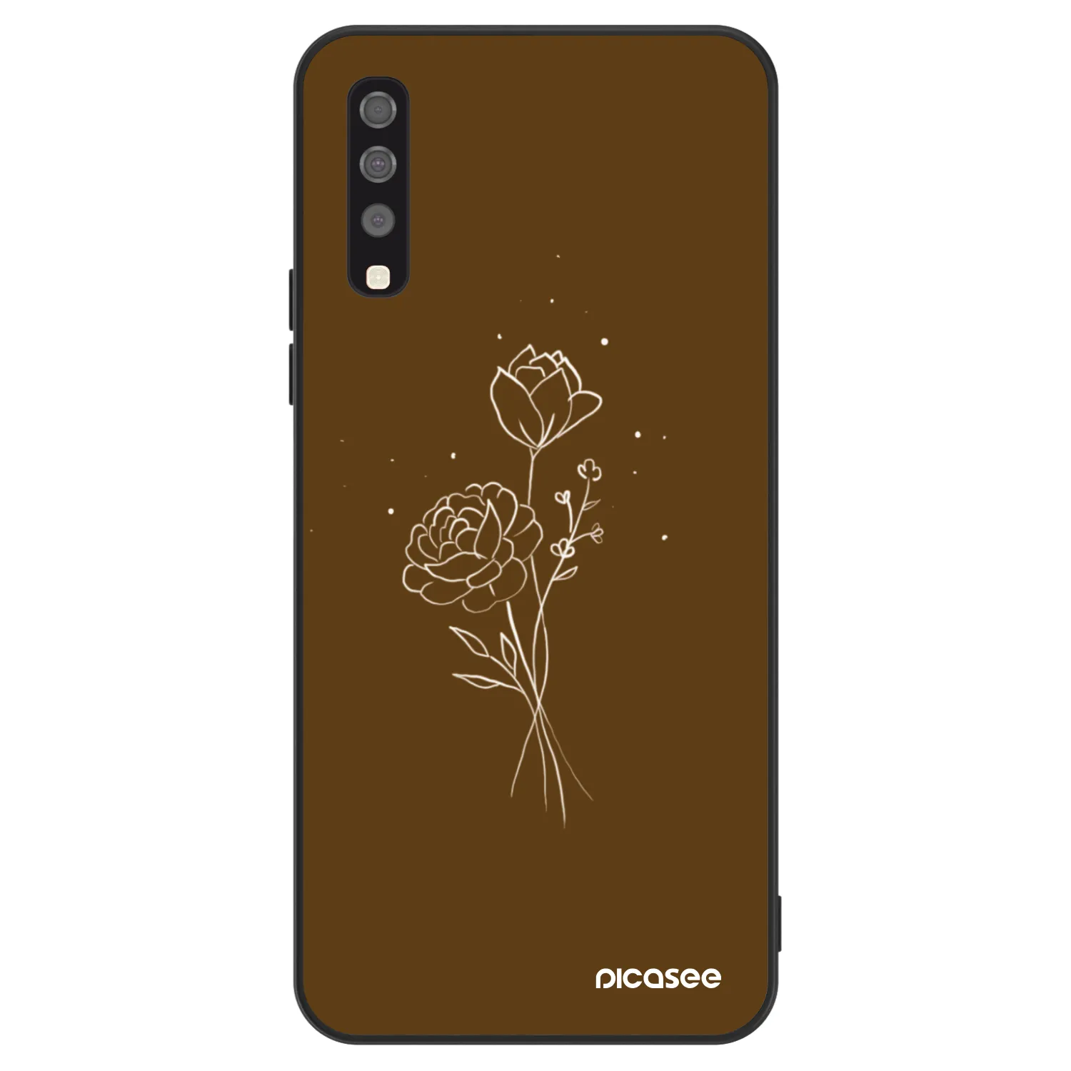 Picasee ULTIMATE CASE za Samsung Galaxy A70 A705F - Brown flowers