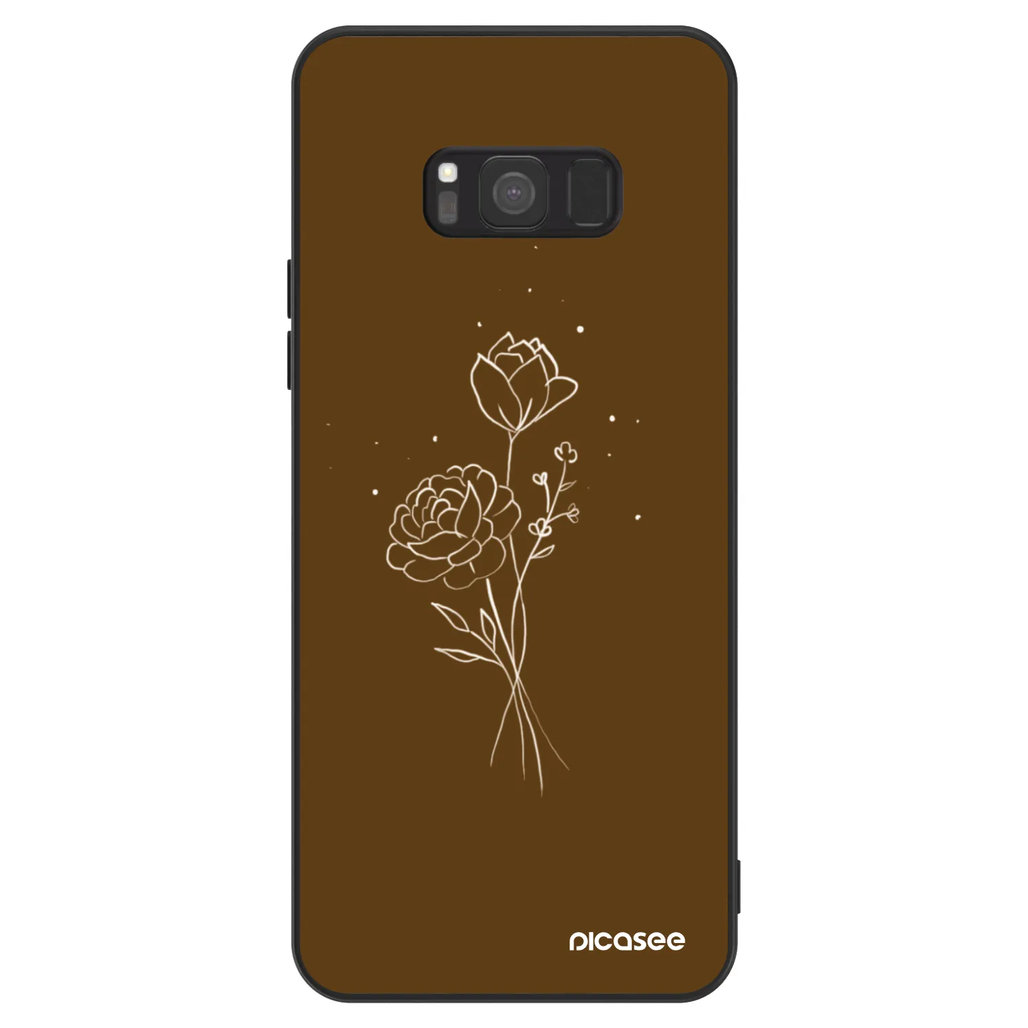 Picasee ULTIMATE CASE za Samsung Galaxy S8 G950F - Brown flowers