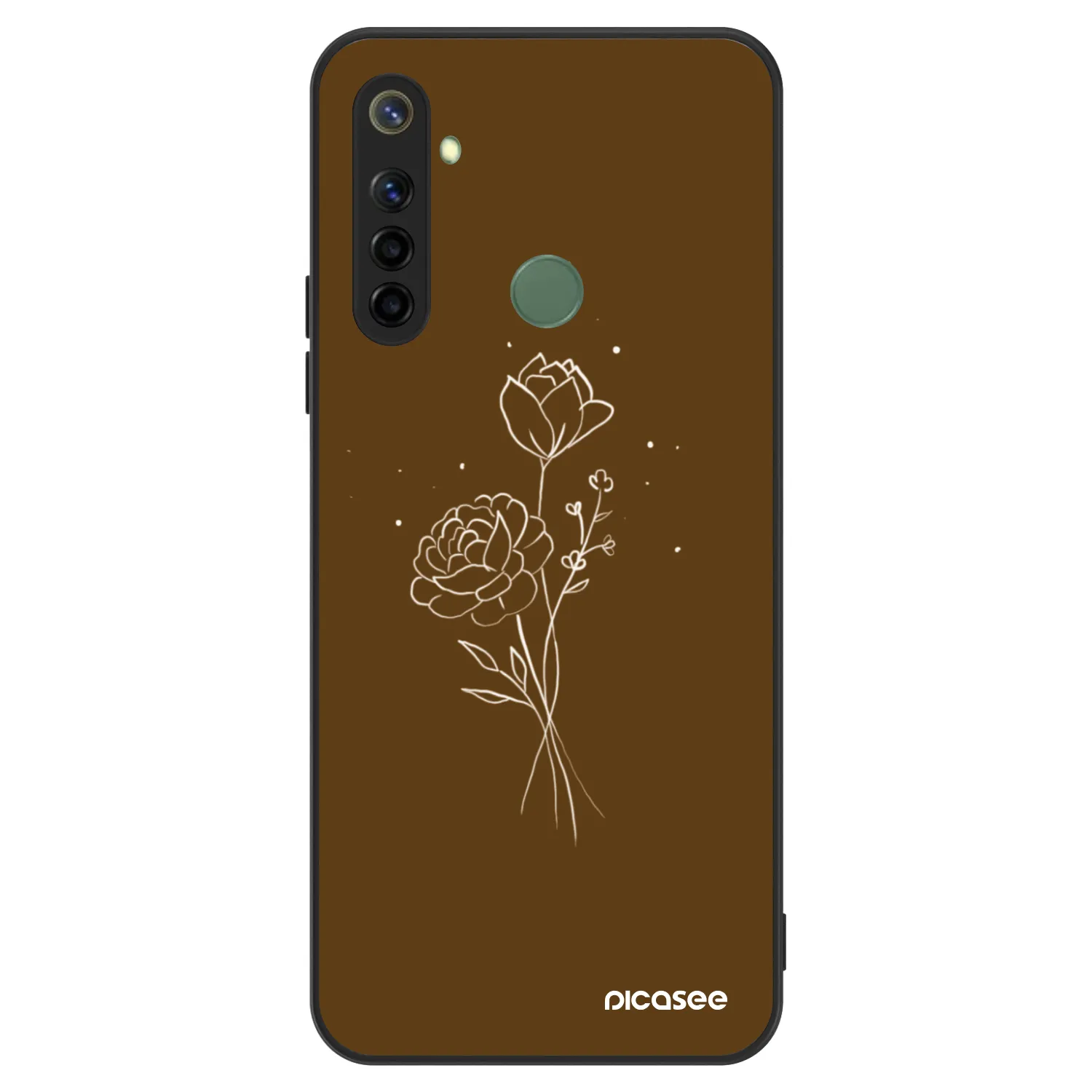Picasee ULTIMATE CASE za Realme 6i - Brown flowers