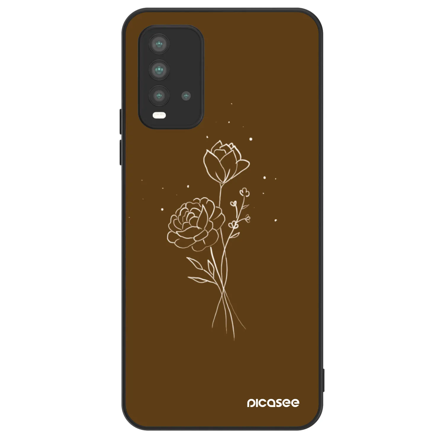 Picasee ULTIMATE CASE za Xiaomi Redmi 9T - Brown flowers