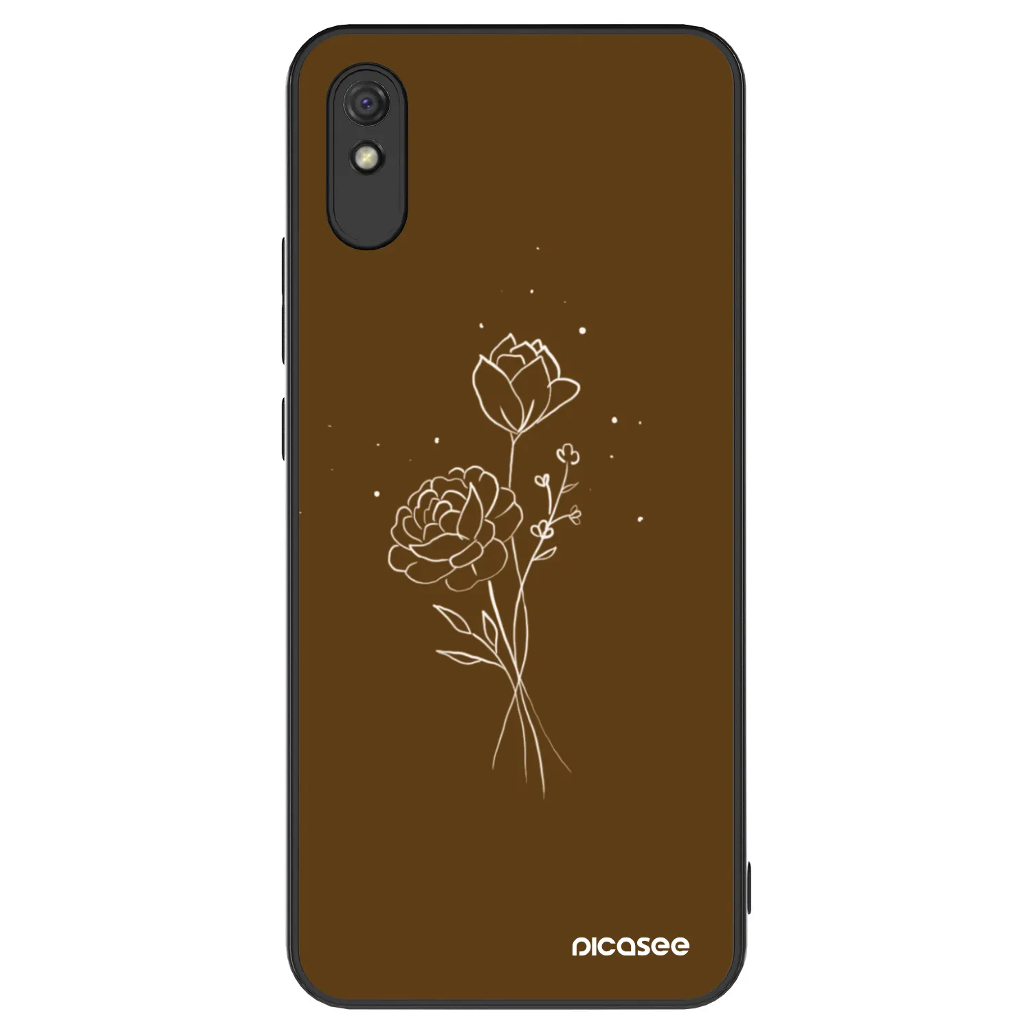 Picasee ULTIMATE CASE za Xiaomi Redmi 9AT - Brown flowers