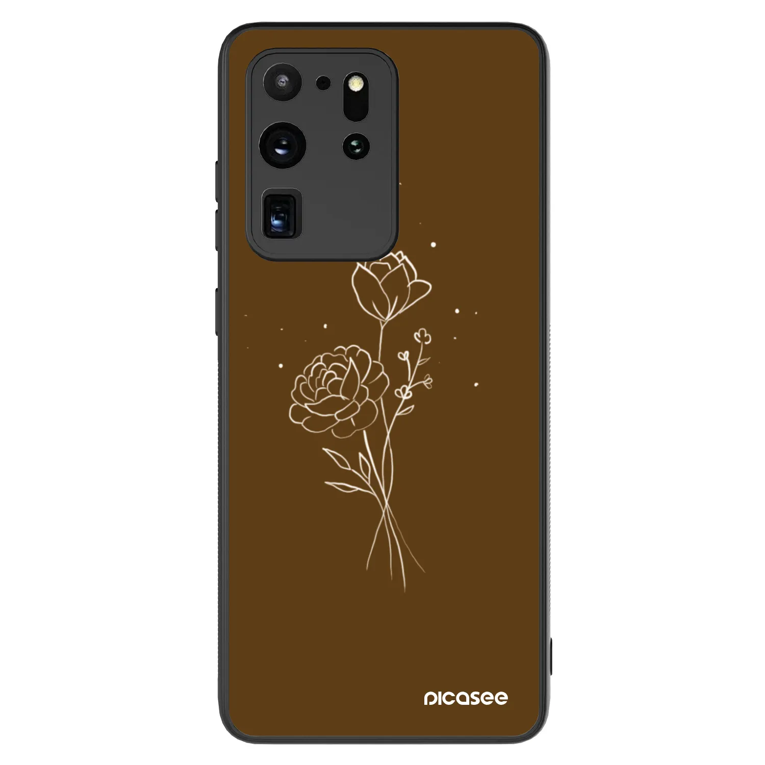 Picasee ULTIMATE CASE za Samsung Galaxy S20 Ultra 5G G988F - Brown flowers