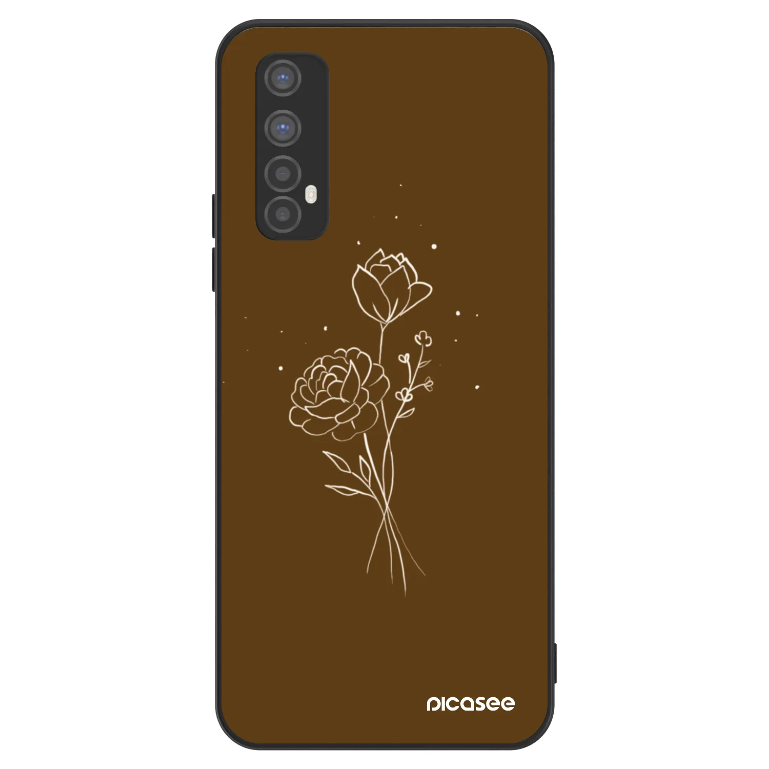 Picasee ULTIMATE CASE za Realme 7 - Brown flowers