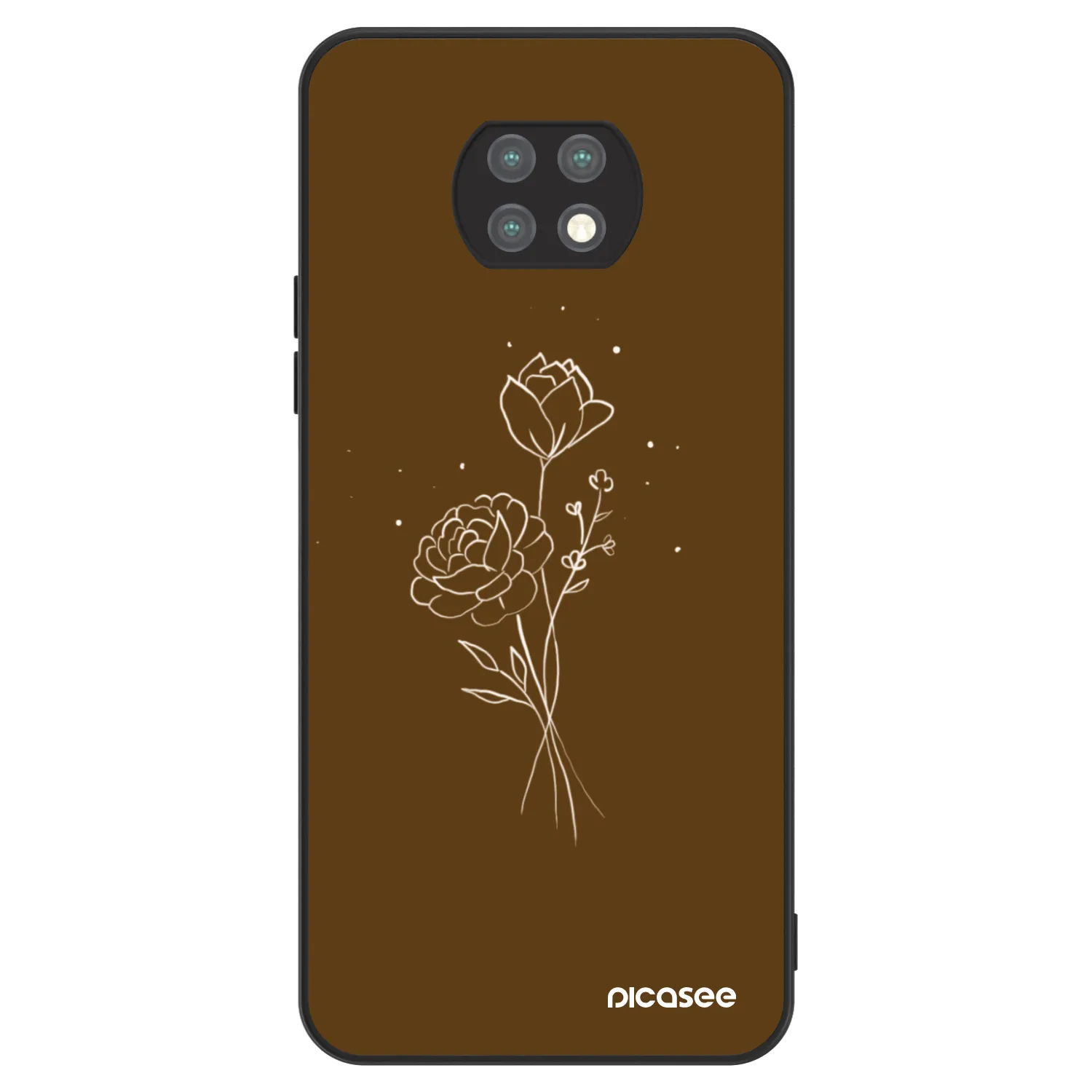 Picasee ULTIMATE CASE za Xiaomi Redmi Note 9T - Brown flowers
