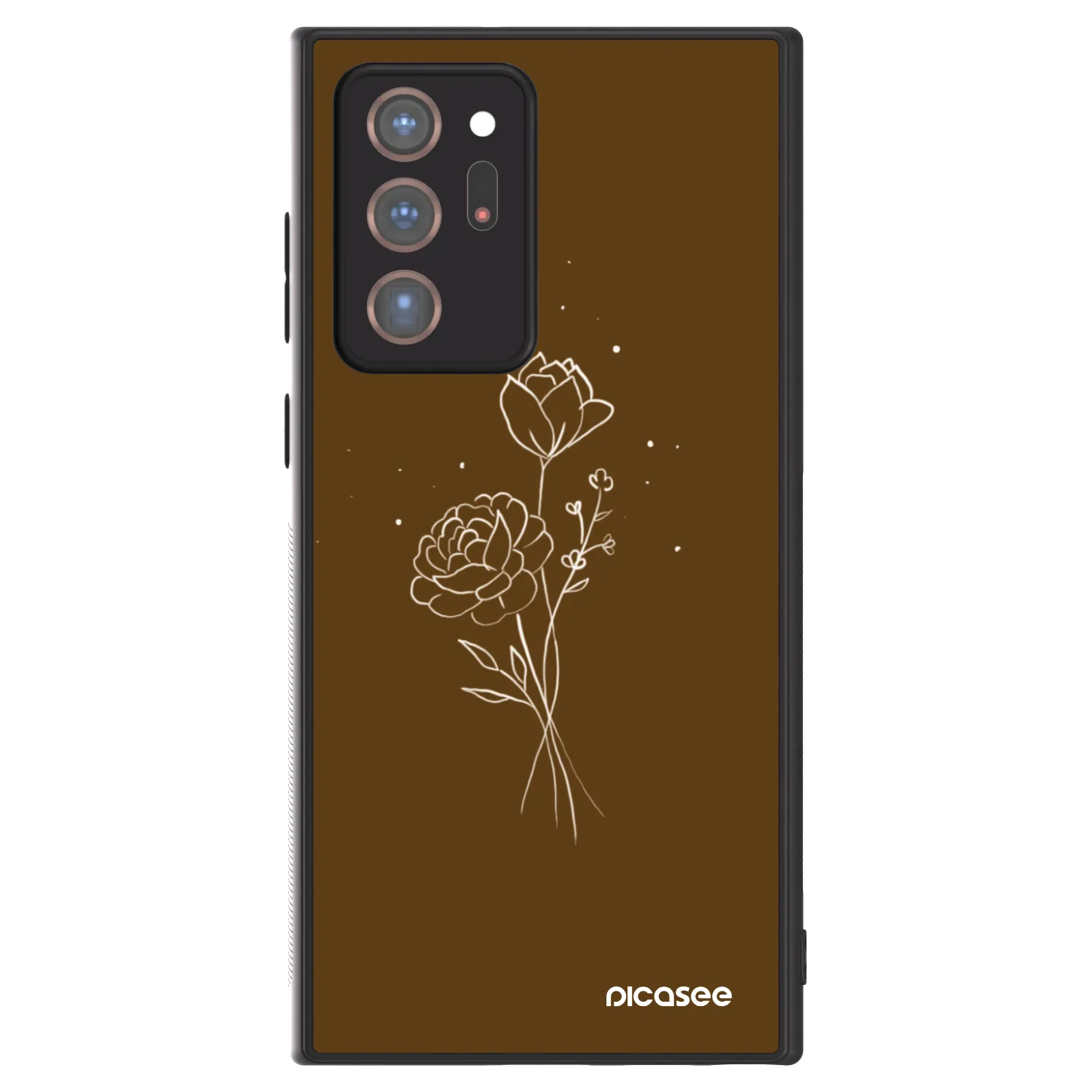 Picasee ULTIMATE CASE za Samsung Galaxy Note 20 Ultra - Brown flowers