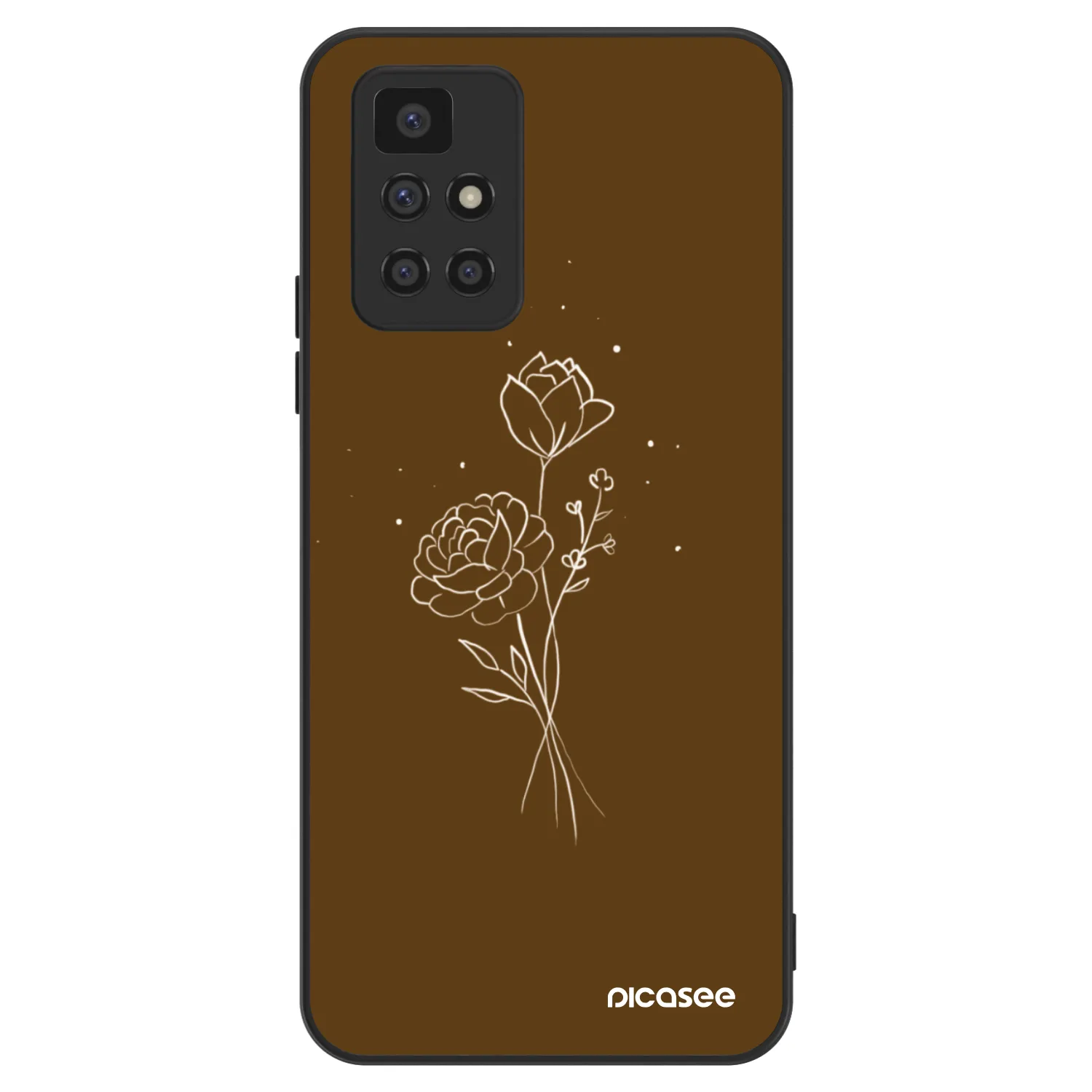 Picasee ULTIMATE CASE za Xiaomi Redmi 10 - Brown flowers