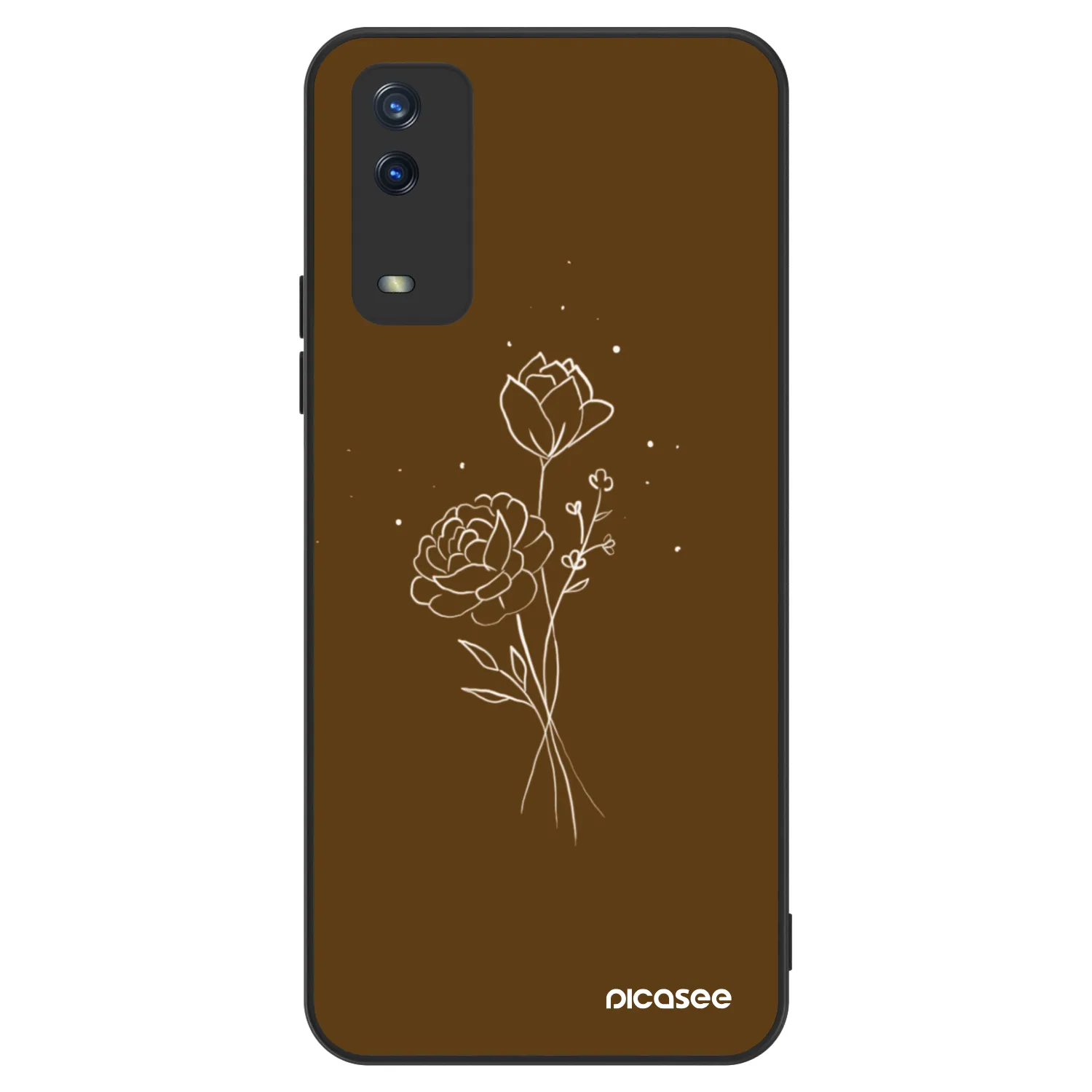 Picasee ULTIMATE CASE za Vivo Y11s - Brown flowers
