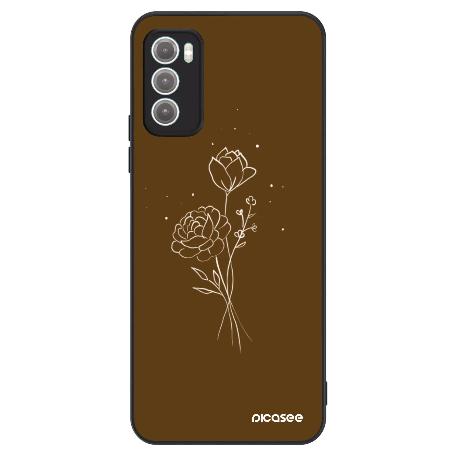 Picasee ULTIMATE CASE za Motorola Moto G60 - Brown flowers