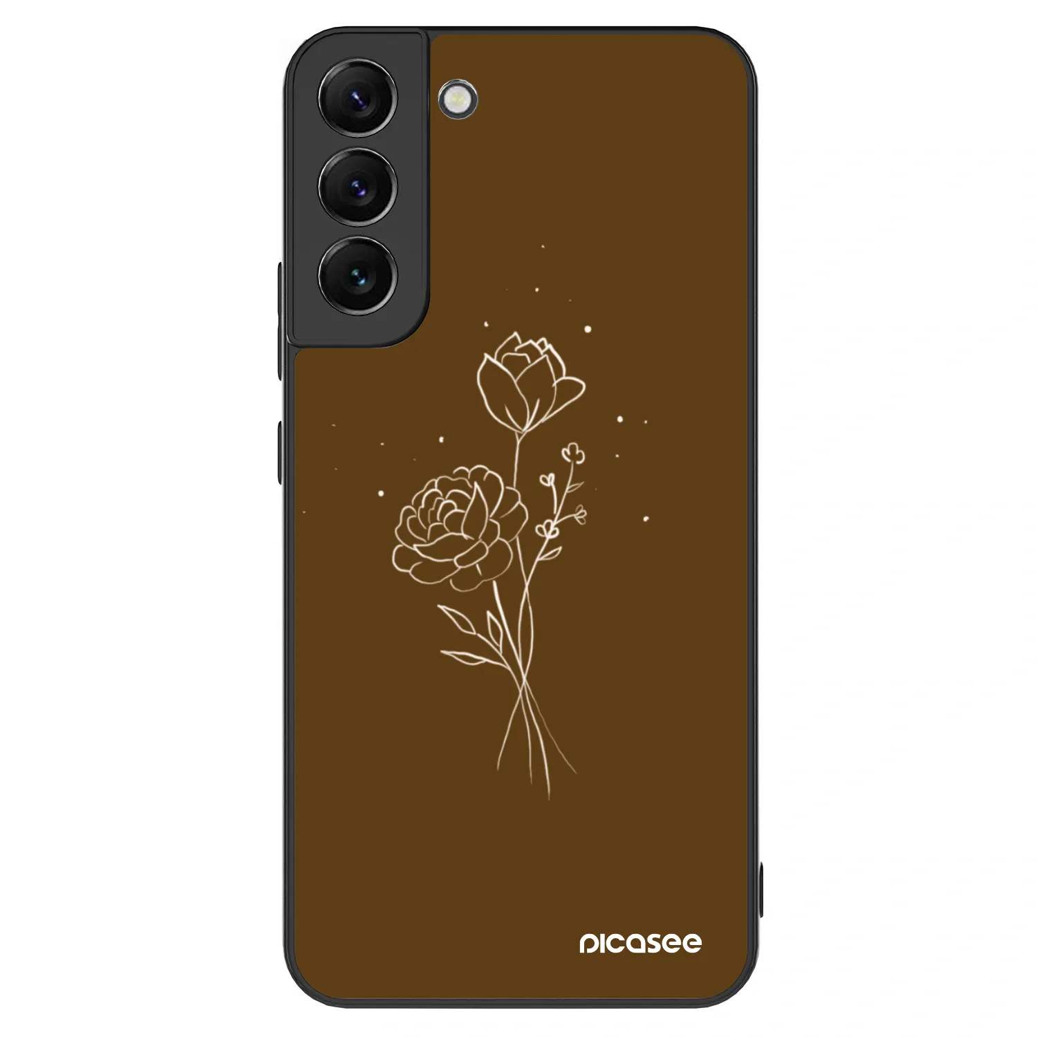 Picasee ULTIMATE CASE za Samsung Galaxy S22+ 5G - Brown flowers