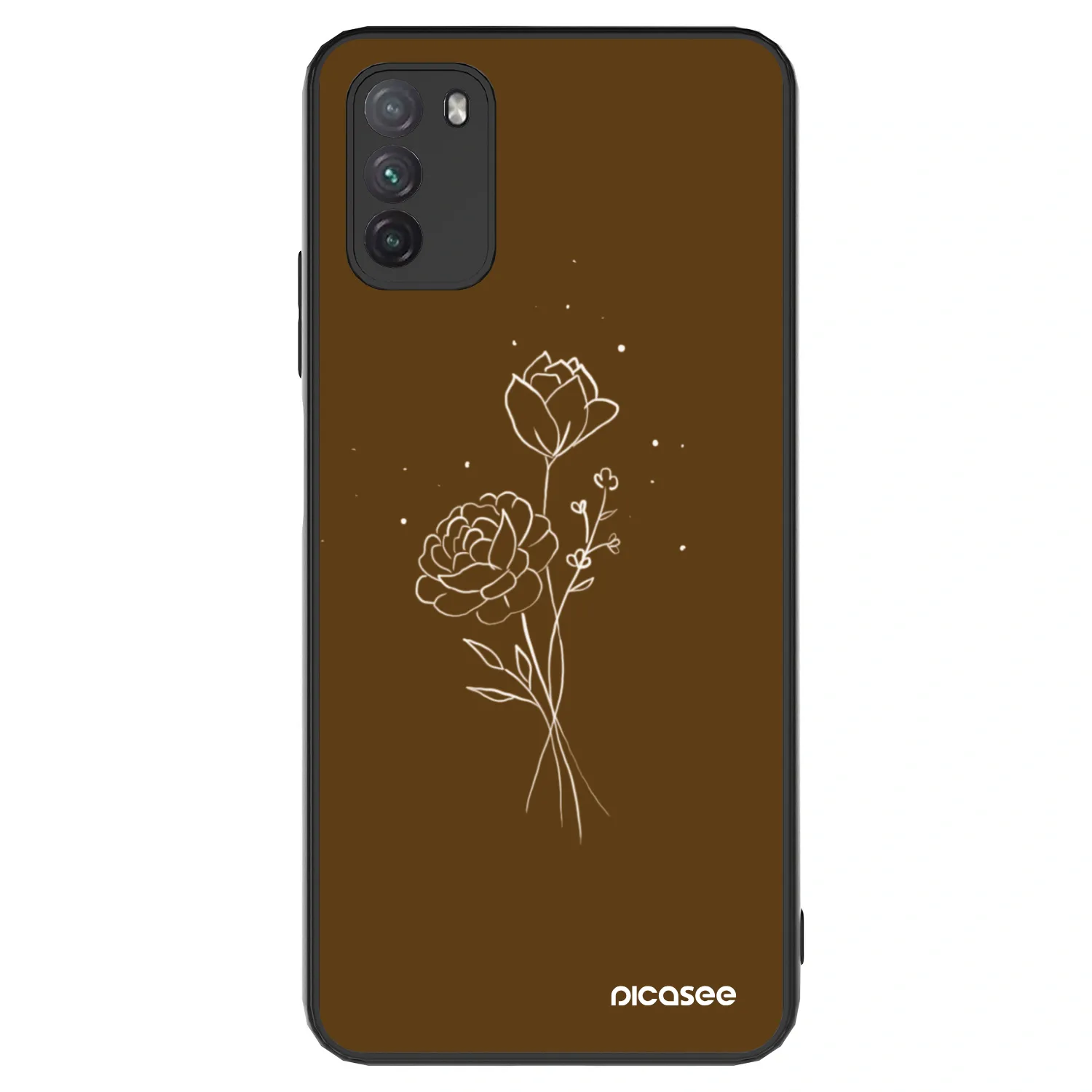 Picasee ULTIMATE CASE za Xiaomi Poco M3 - Brown flowers