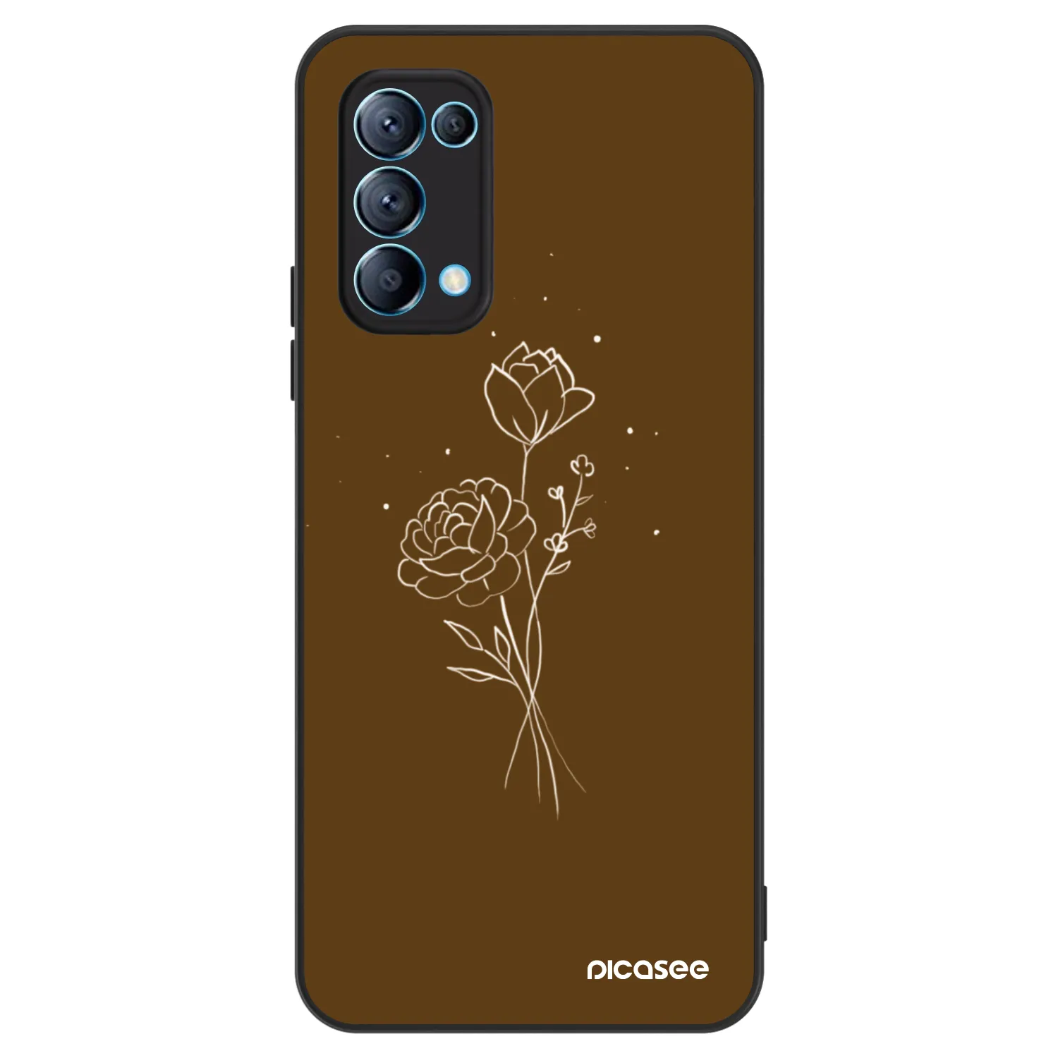 Picasee ULTIMATE CASE za OPPO Reno 5 5G - Brown flowers
