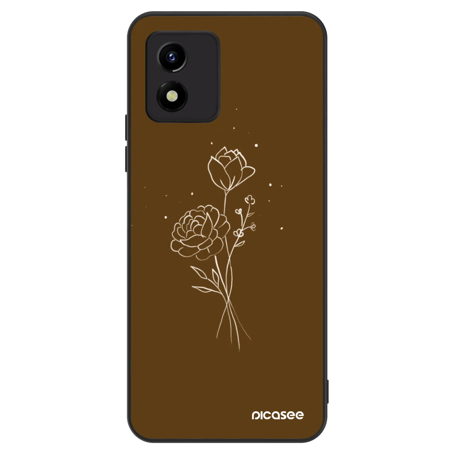 Picasee ULTIMATE CASE za Vivo Y01 - Brown flowers