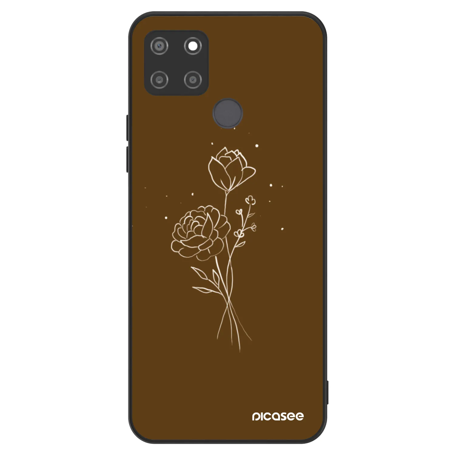Picasee ULTIMATE CASE za Realme C21Y - Brown flowers