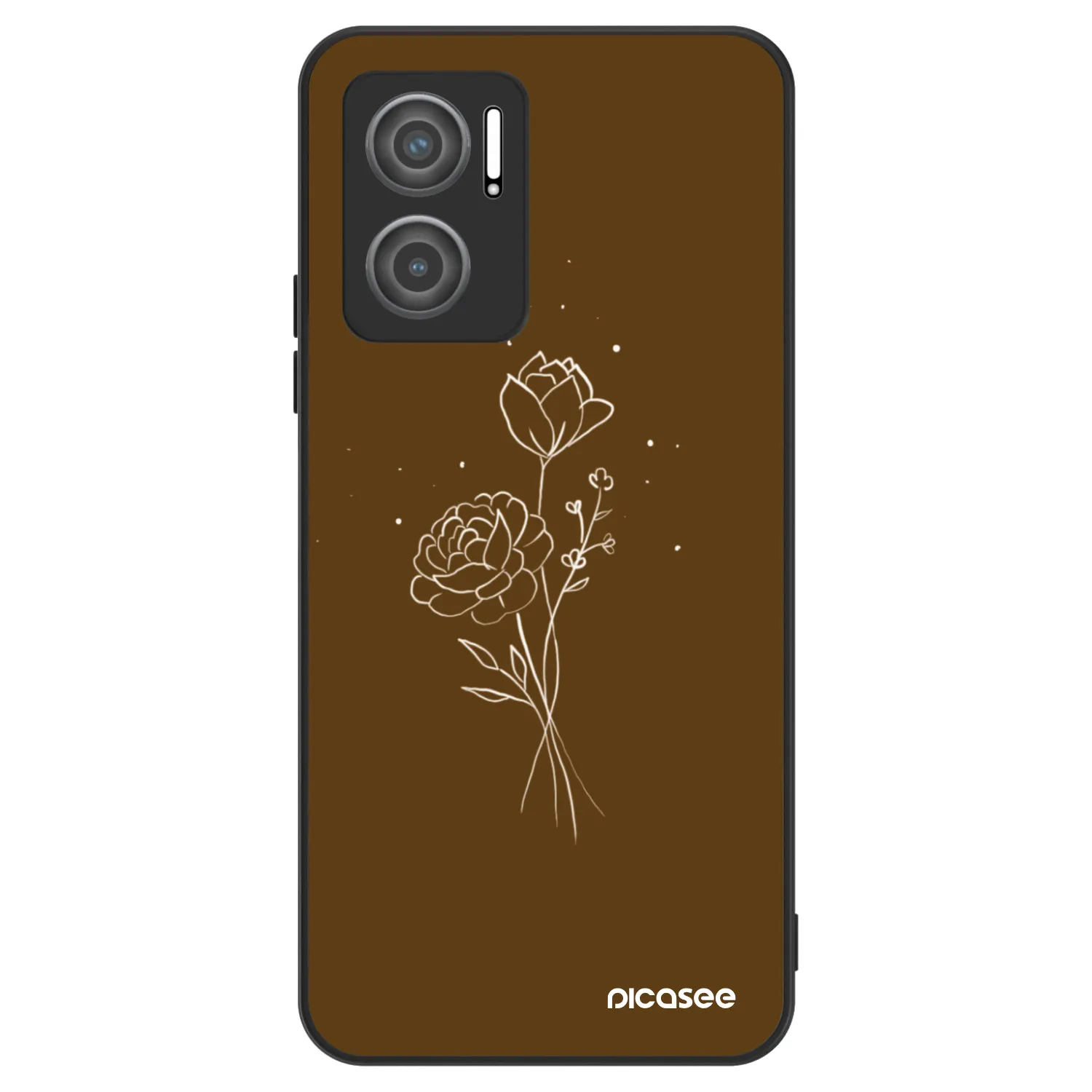 Picasee ULTIMATE CASE za Xiaomi Redmi 10 5G - Brown flowers