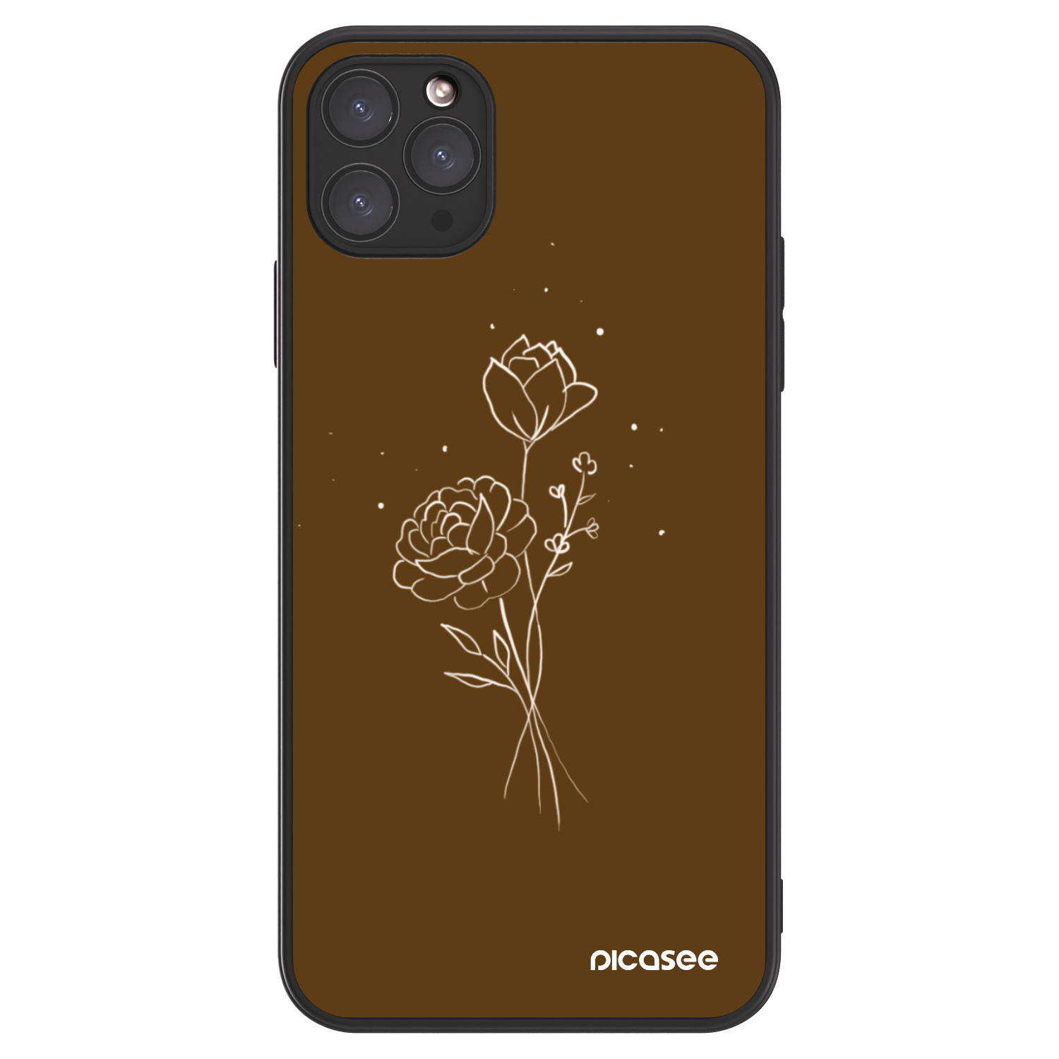 Picasee ULTIMATE CASE MagSafe za Apple iPhone 11 Pro Max - Brown flowers