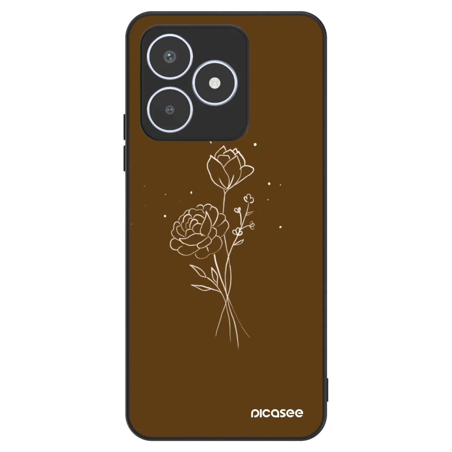 Picasee ULTIMATE CASE za Realme C53 - Brown flowers