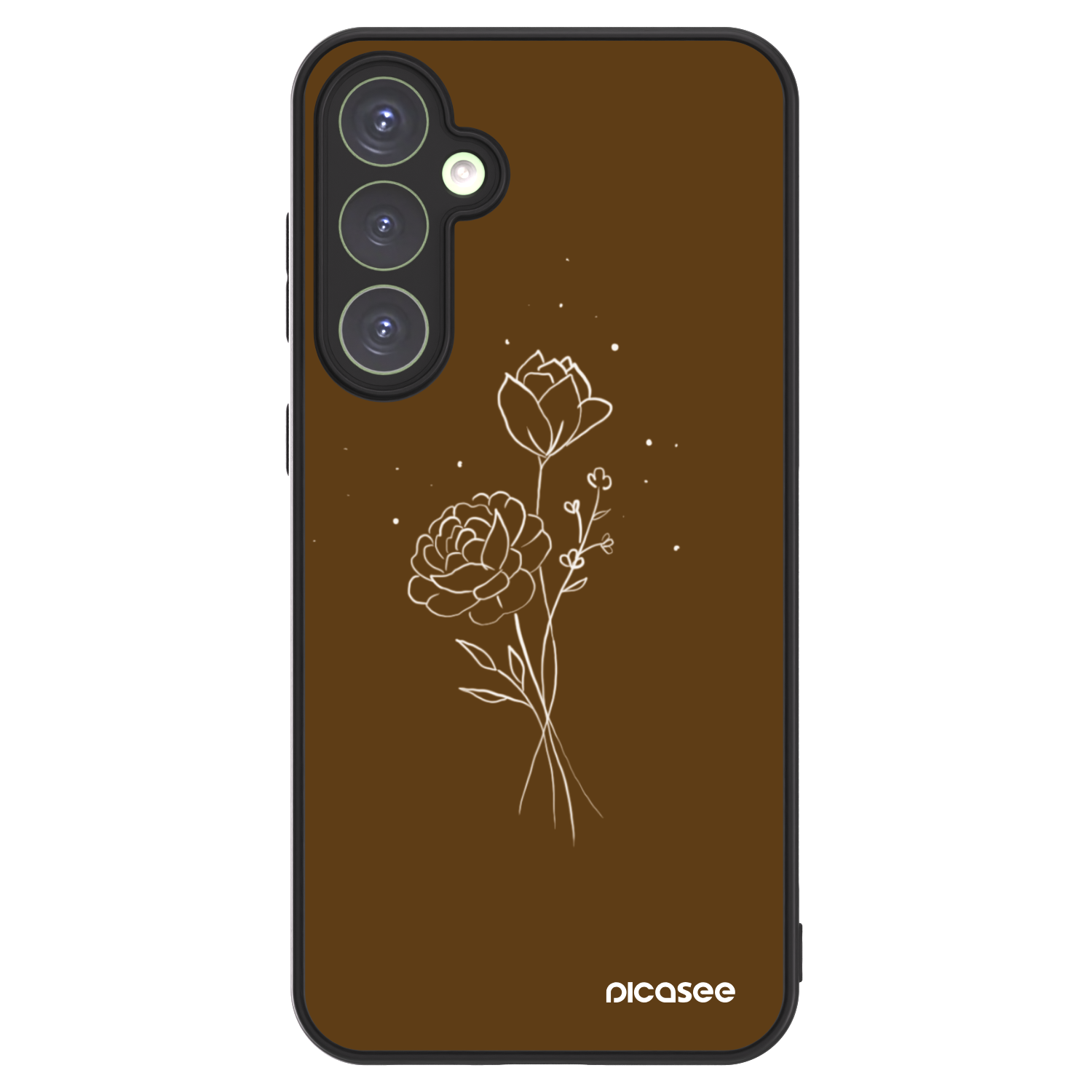 Picasee ULTIMATE CASE PowerShare za Samsung Galaxy S23 FE S711B - Brown flowers
