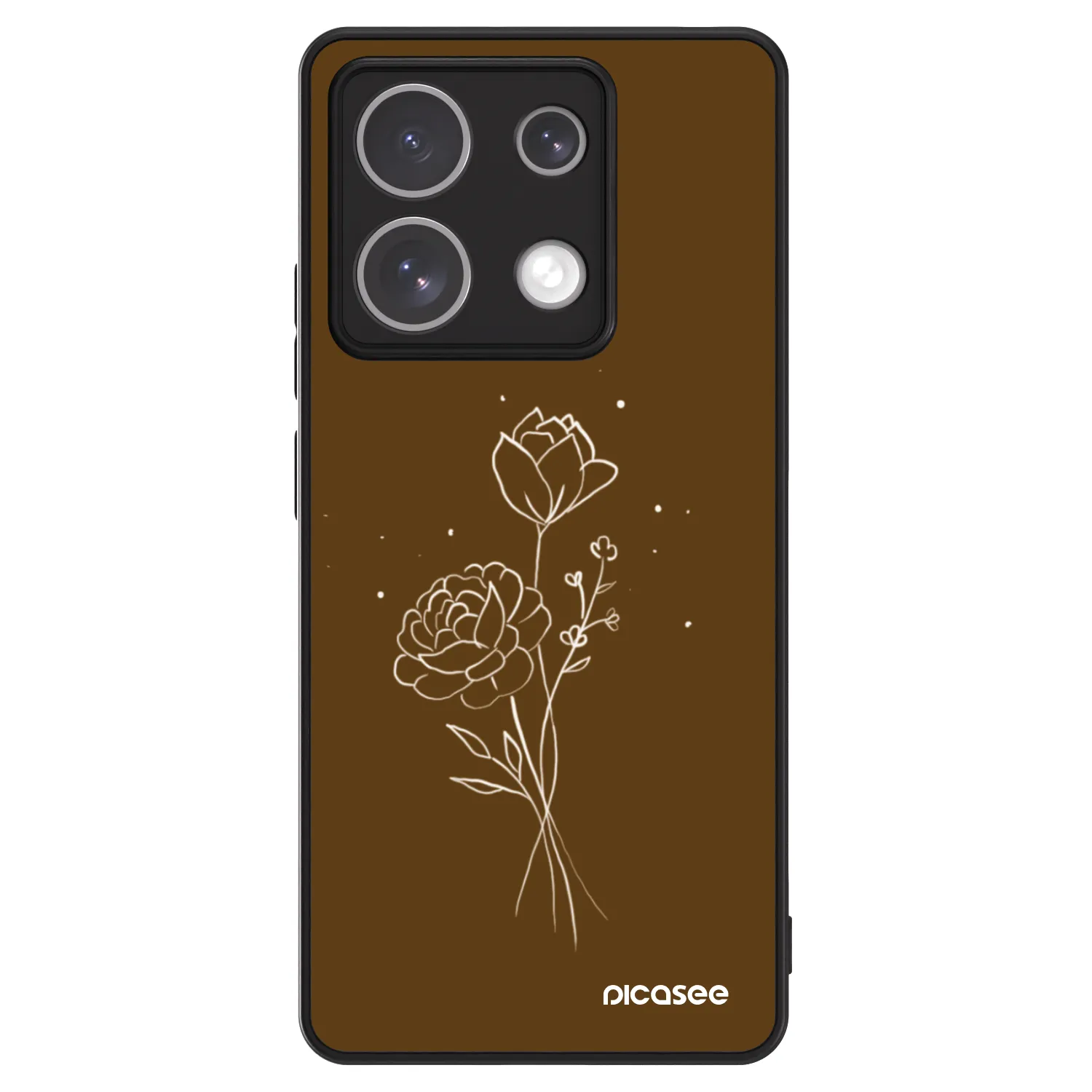 Picasee ULTIMATE CASE za Xiaomi Redmi Note 13 Pro 5G - Brown flowers