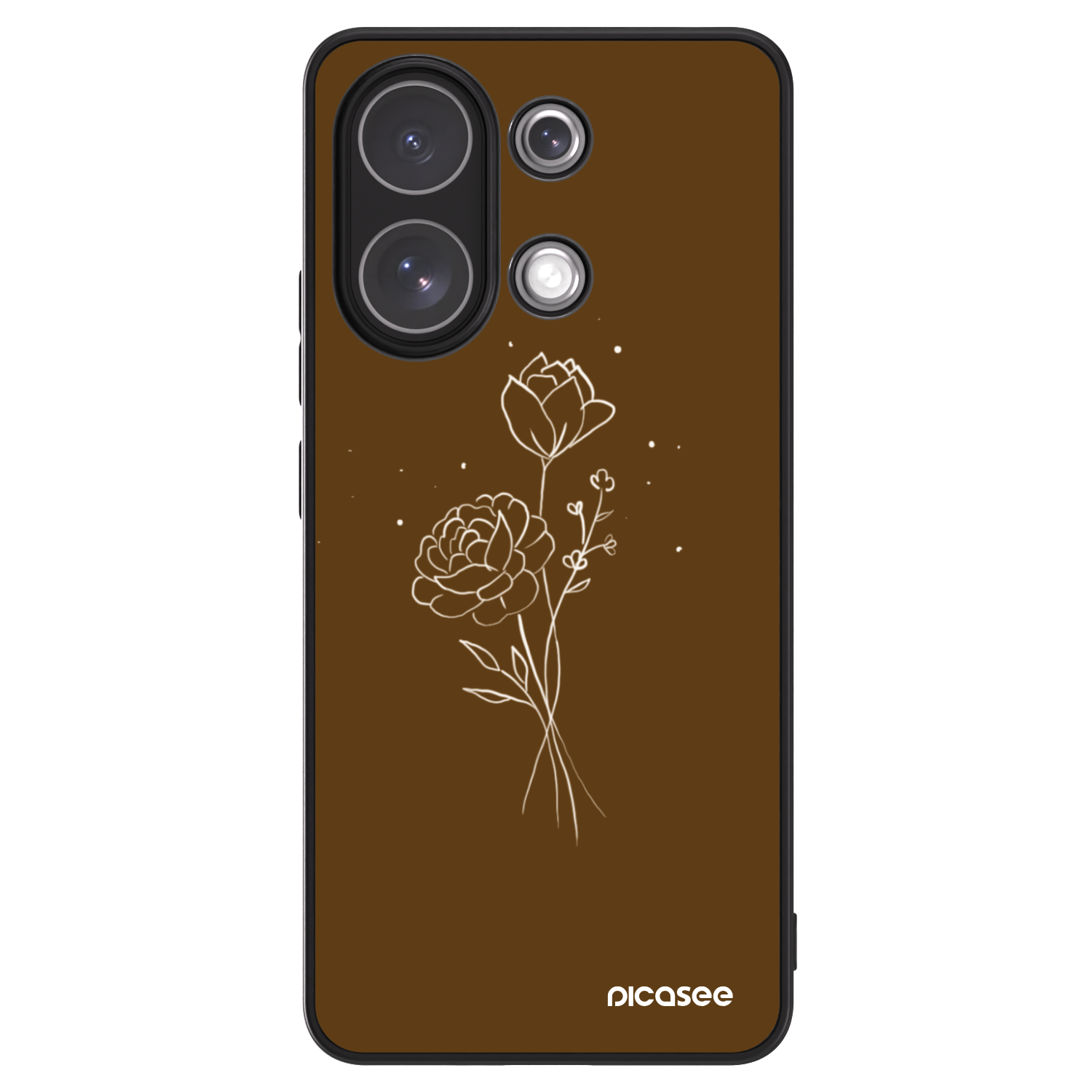 Picasee ULTIMATE CASE za Xiaomi Redmi Note 13 4G - Brown flowers