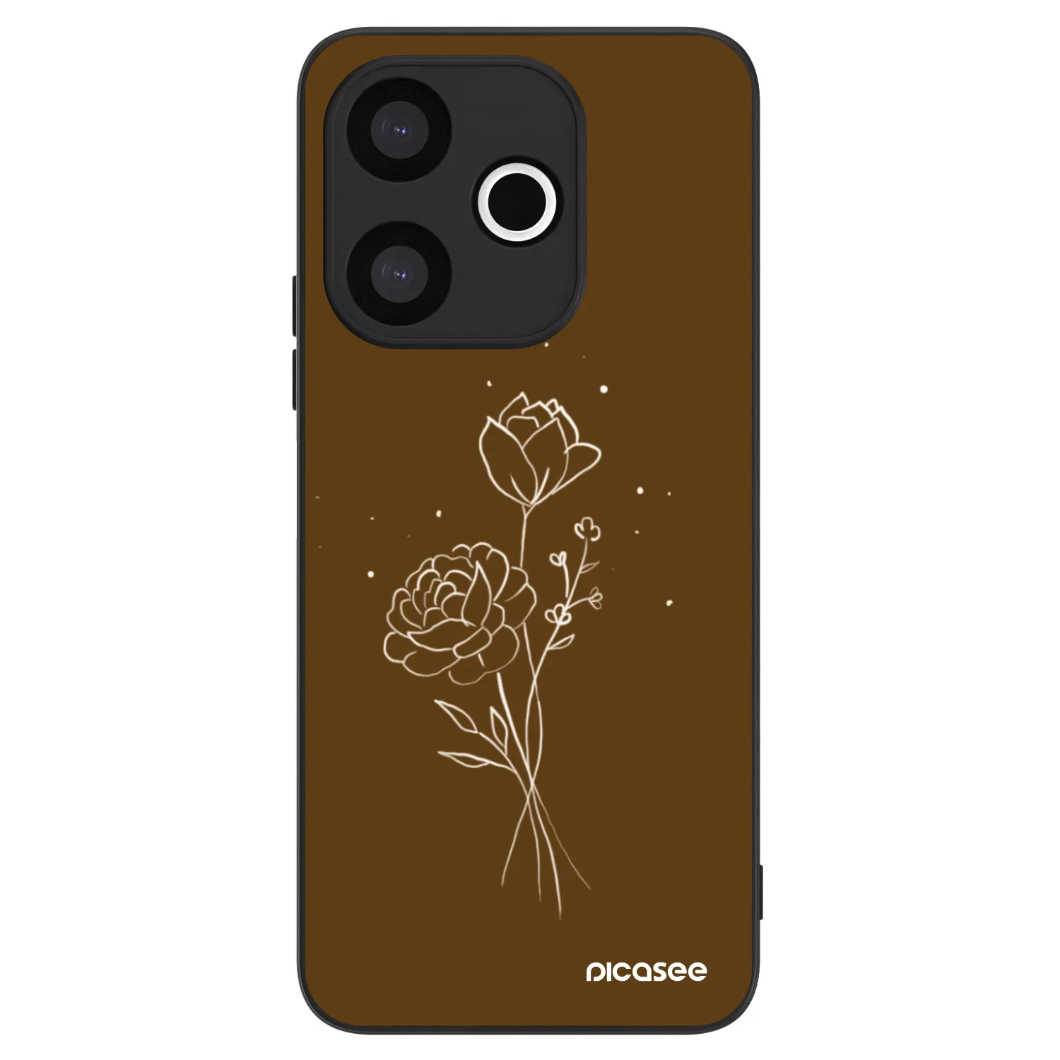 Picasee ULTIMATE CASE za Xiaomi Redmi 13 4G - Brown flowers