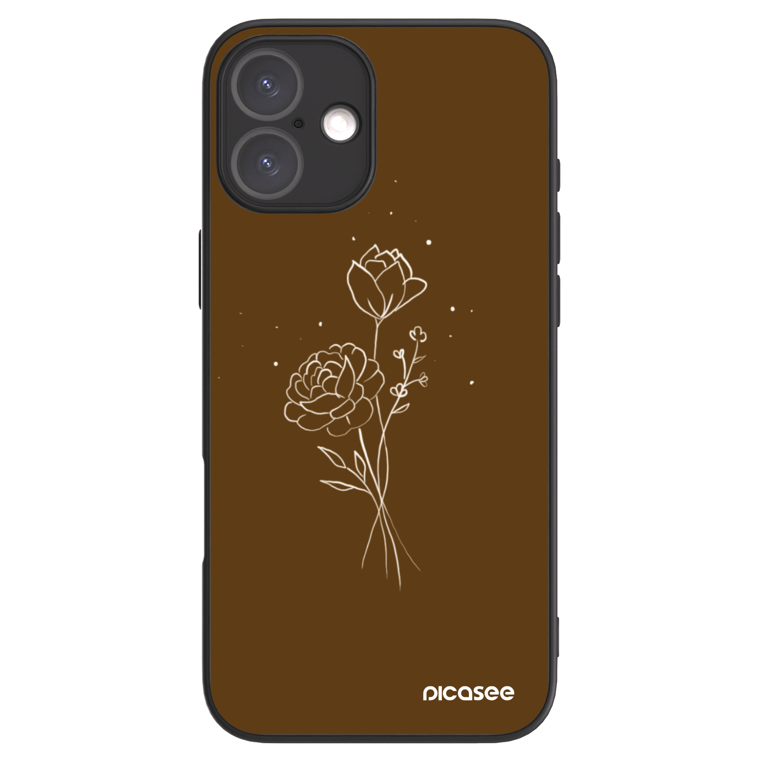 Picasee ULTIMATE CASE za Apple iPhone 16 Plus - Brown flowers