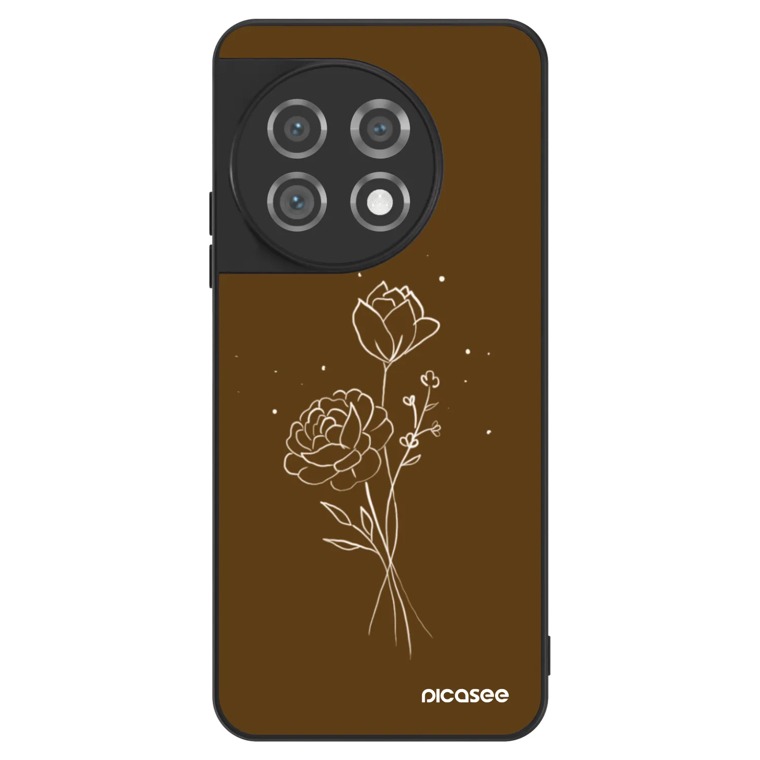 Picasee ULTIMATE CASE za OnePlus 11 5G - Brown flowers