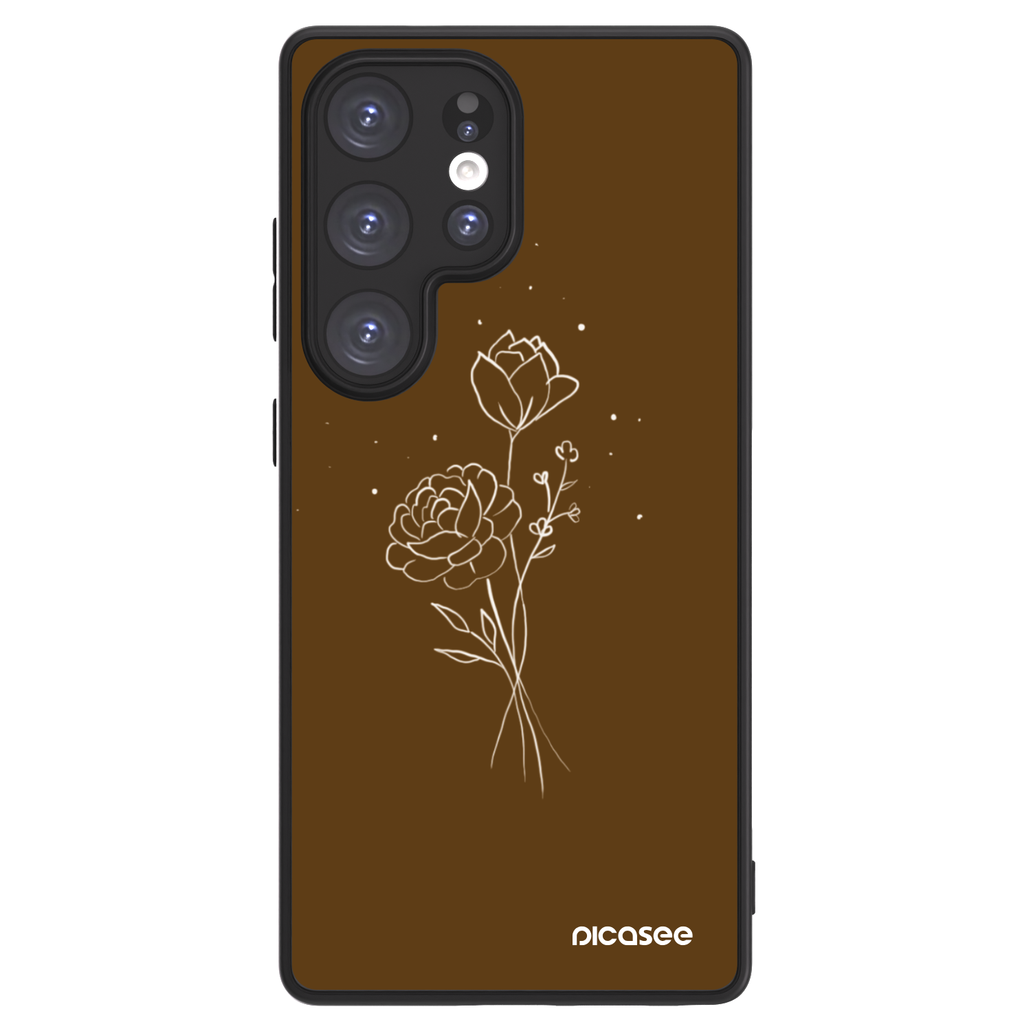 Picasee ULTIMATE CASE PowerShare za Samsung Galaxy S25 Ultra 5G - Brown flowers