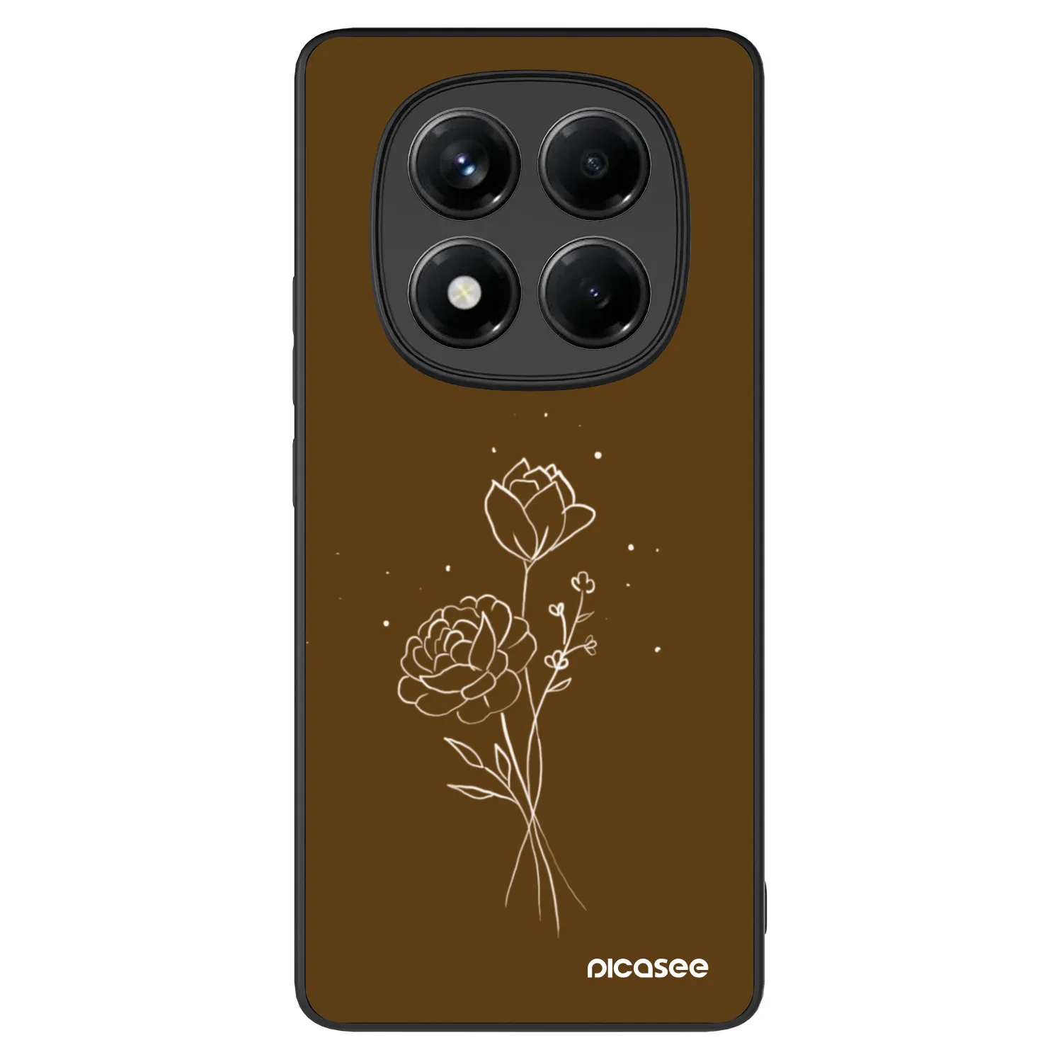 Picasee ULTIMATE CASE za Xiaomi Redmi Note 14 Pro 4G - Brown flowers