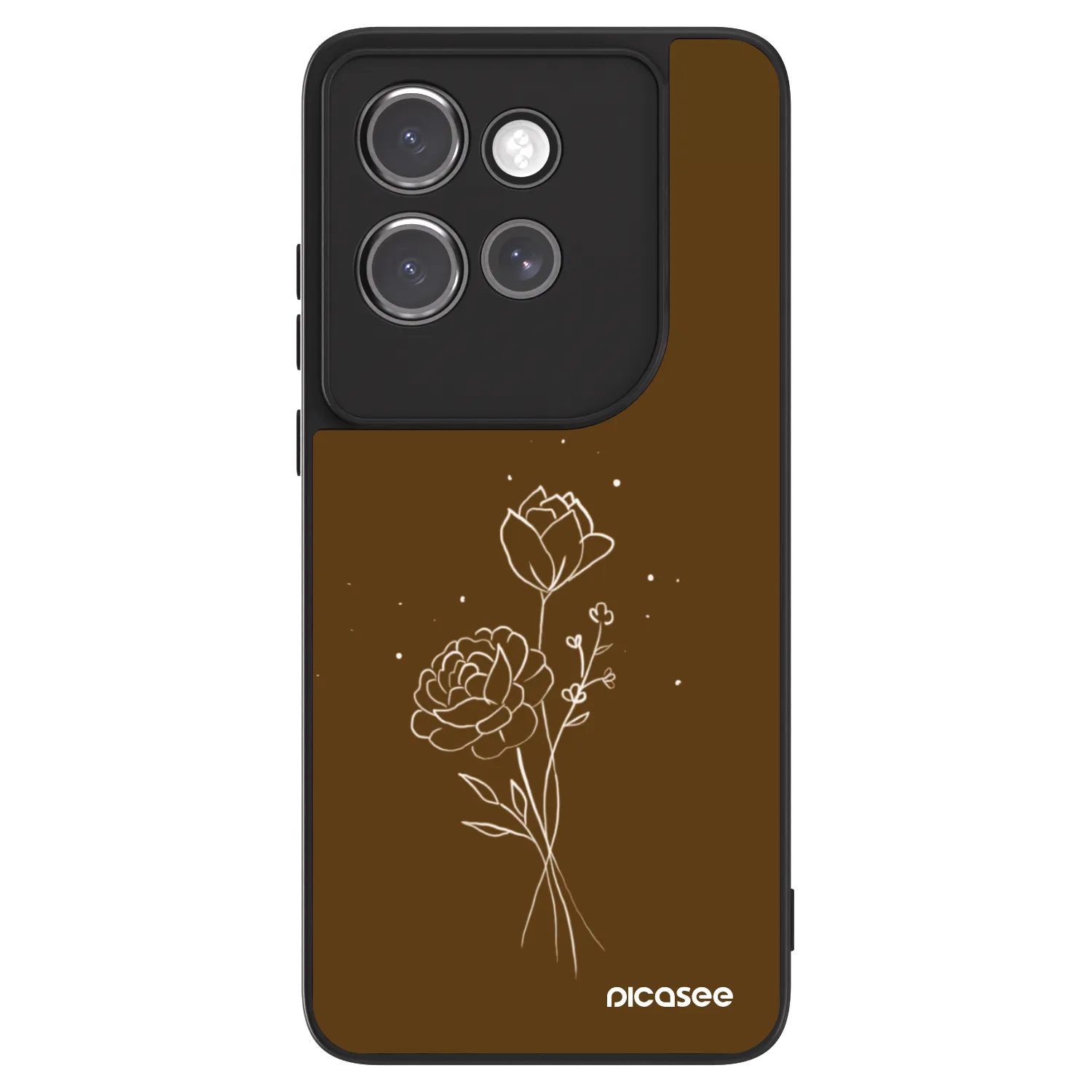 Picasee ULTIMATE CASE za Motorola Edge 50 Neo - Brown flowers