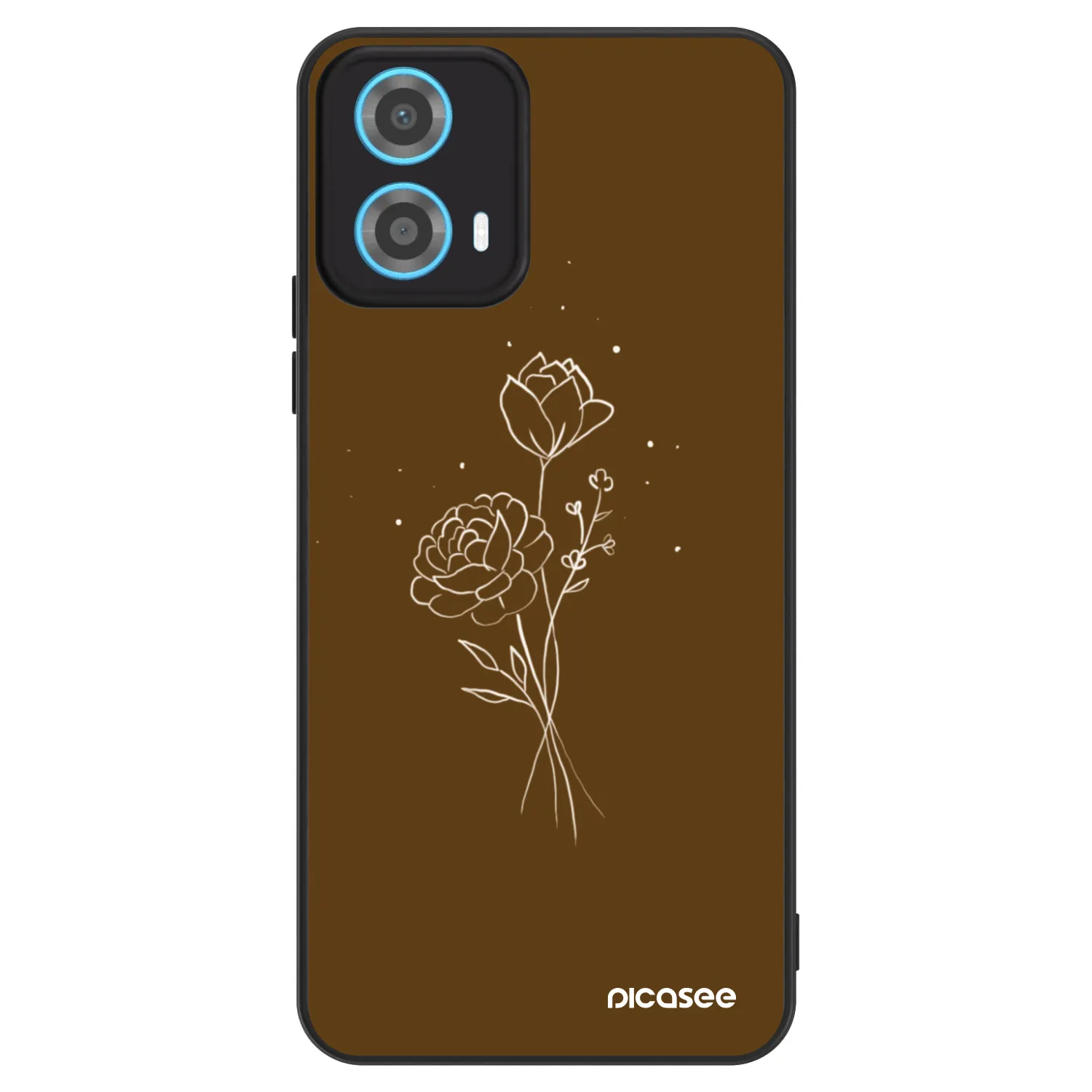 Picasee ULTIMATE CASE za Motorola Moto G34 5G - Brown flowers