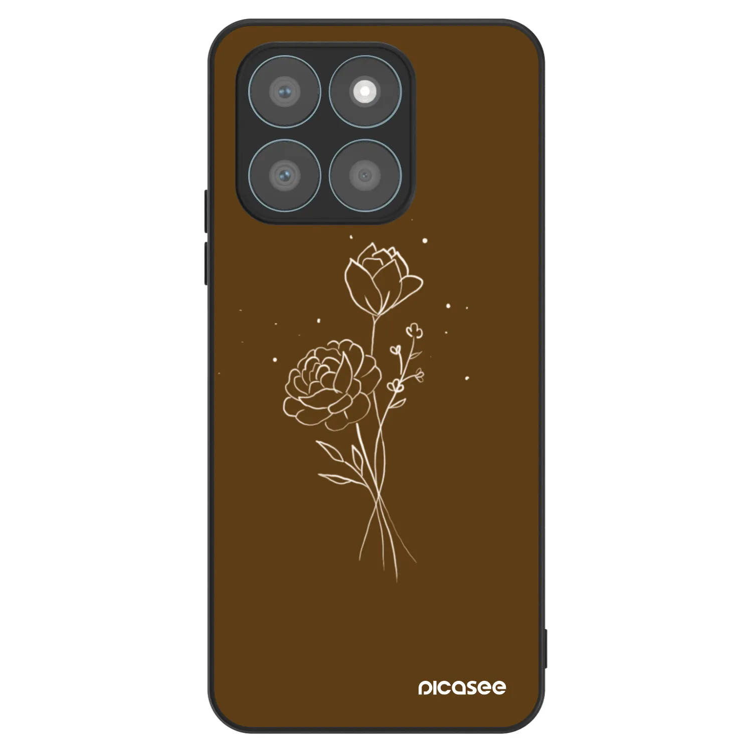 Picasee ULTIMATE CASE za Honor X8c - Brown flowers