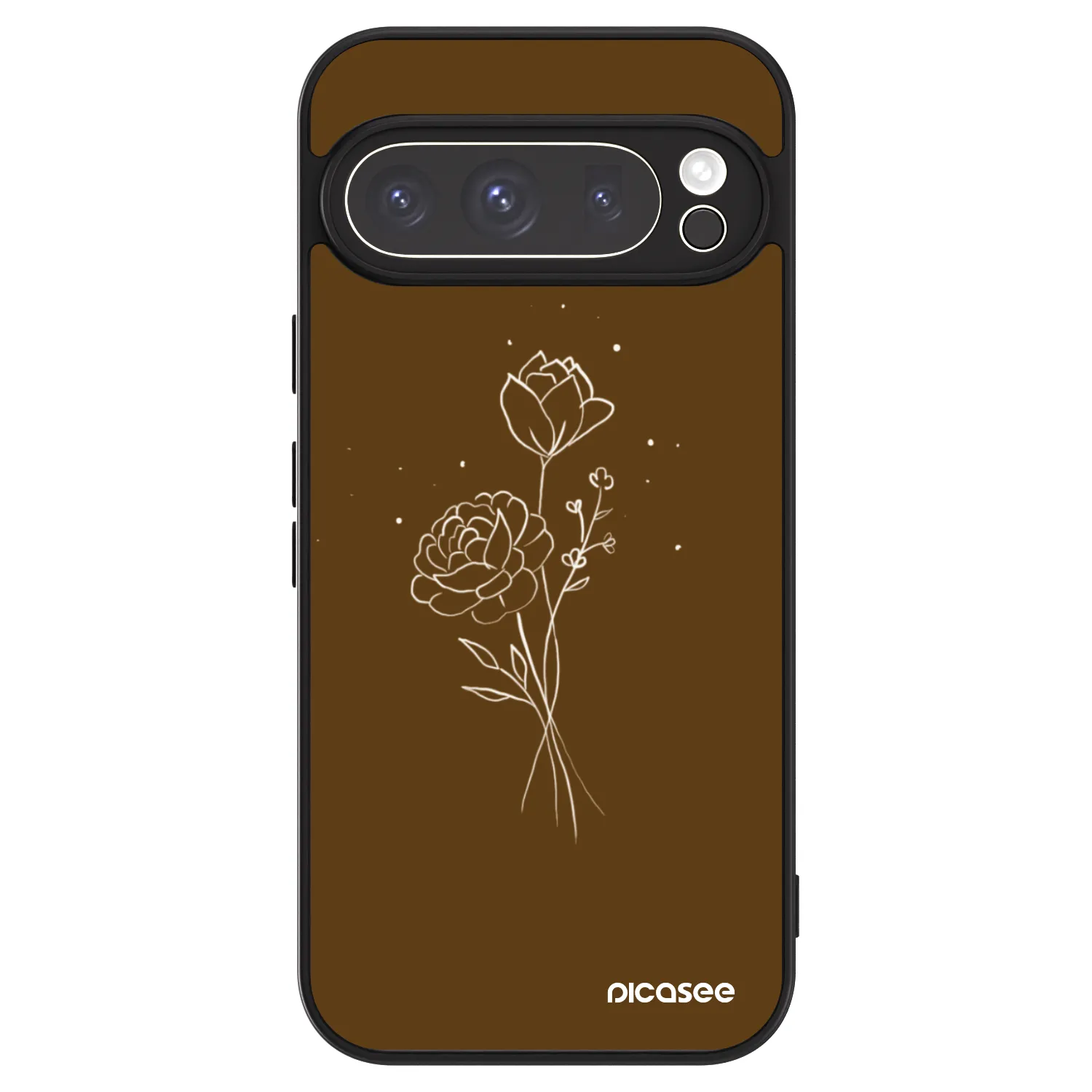 Picasee ULTIMATE CASE za Google Pixel 9 Pro - Brown flowers