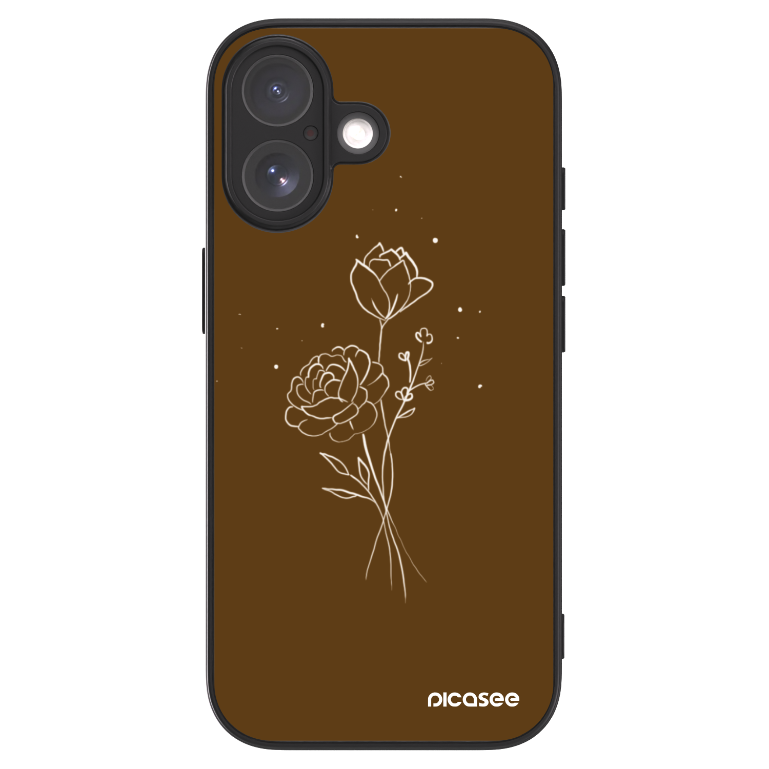 Picasee ULTIMATE CASE MagSafe za Apple iPhone 17 - Brown flowers