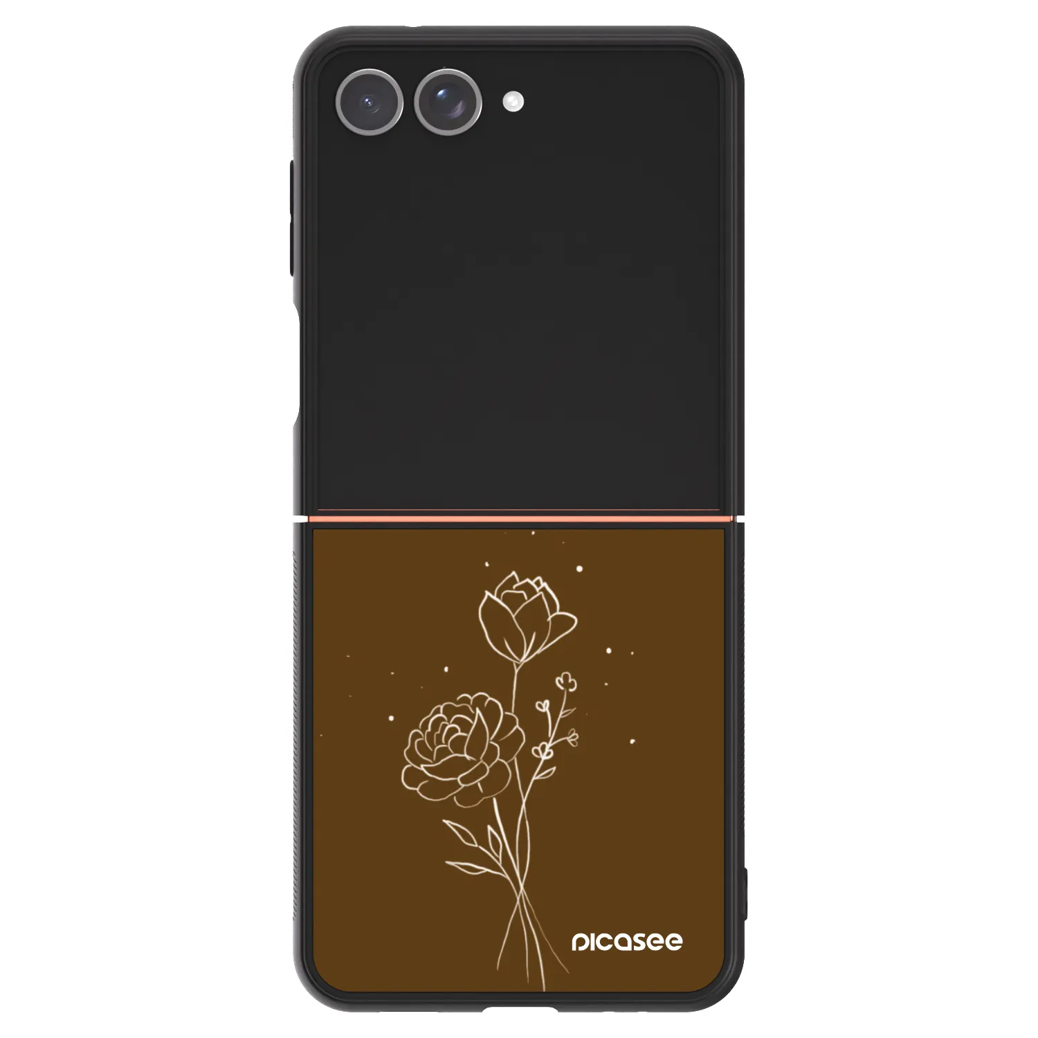 Picasee ULTIMATE CASE za Samsung Galaxy Z Flip7 5G - Brown flowers