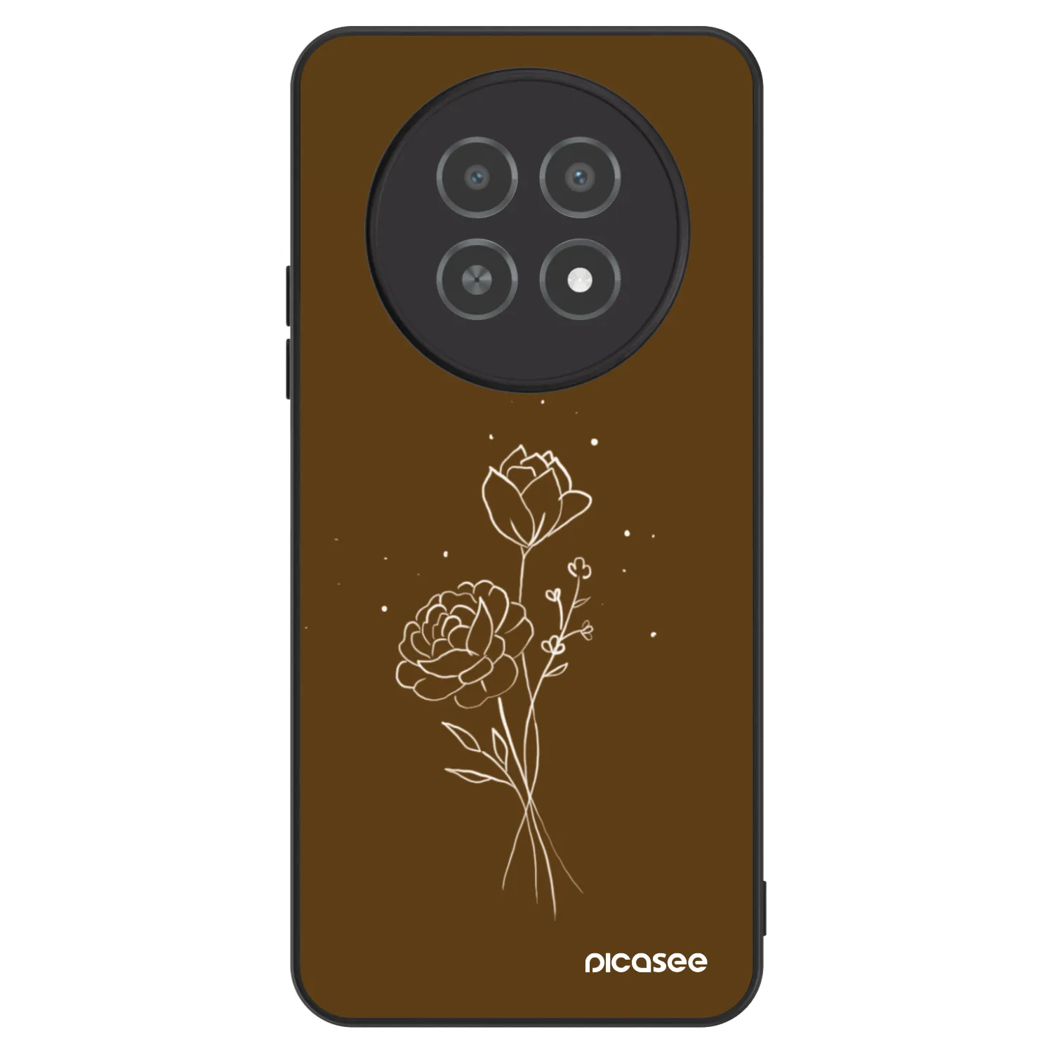 Picasee ULTIMATE CASE za Realme 12X - Brown flowers