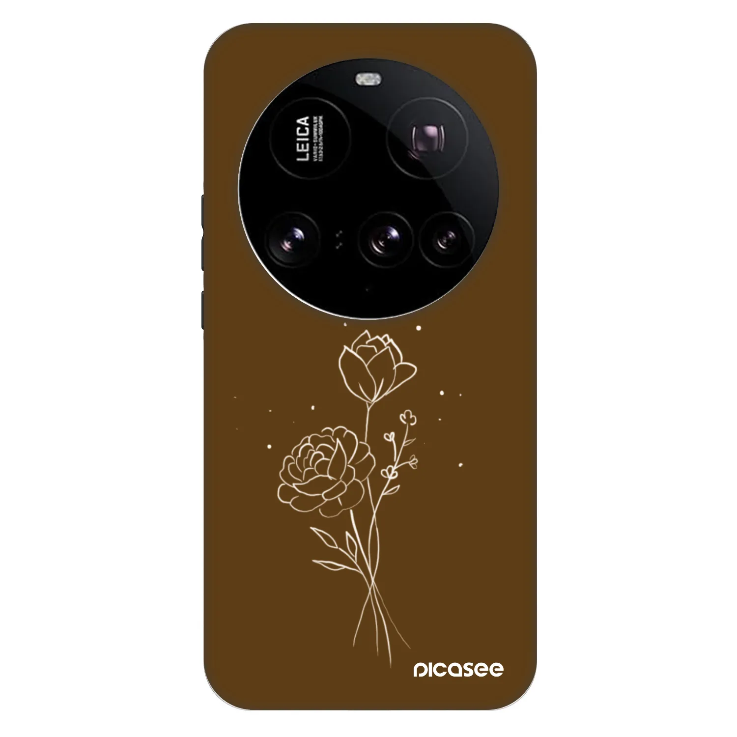 Picasee Fashion Case za Xiaomi 15 Ultra - Brown flowers