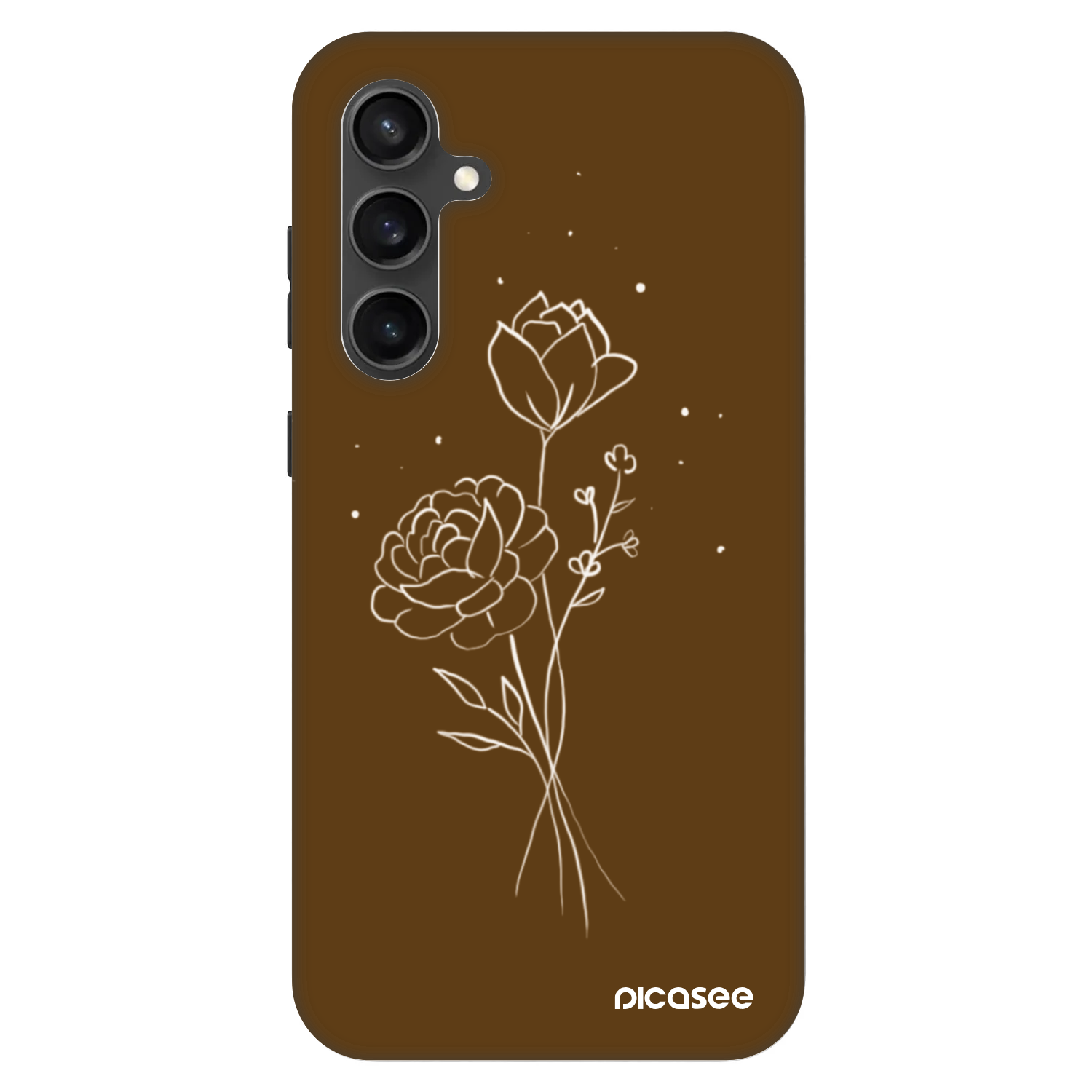Picasee Fashion Case za Samsung Galaxy S23 FE S711B - Brown flowers