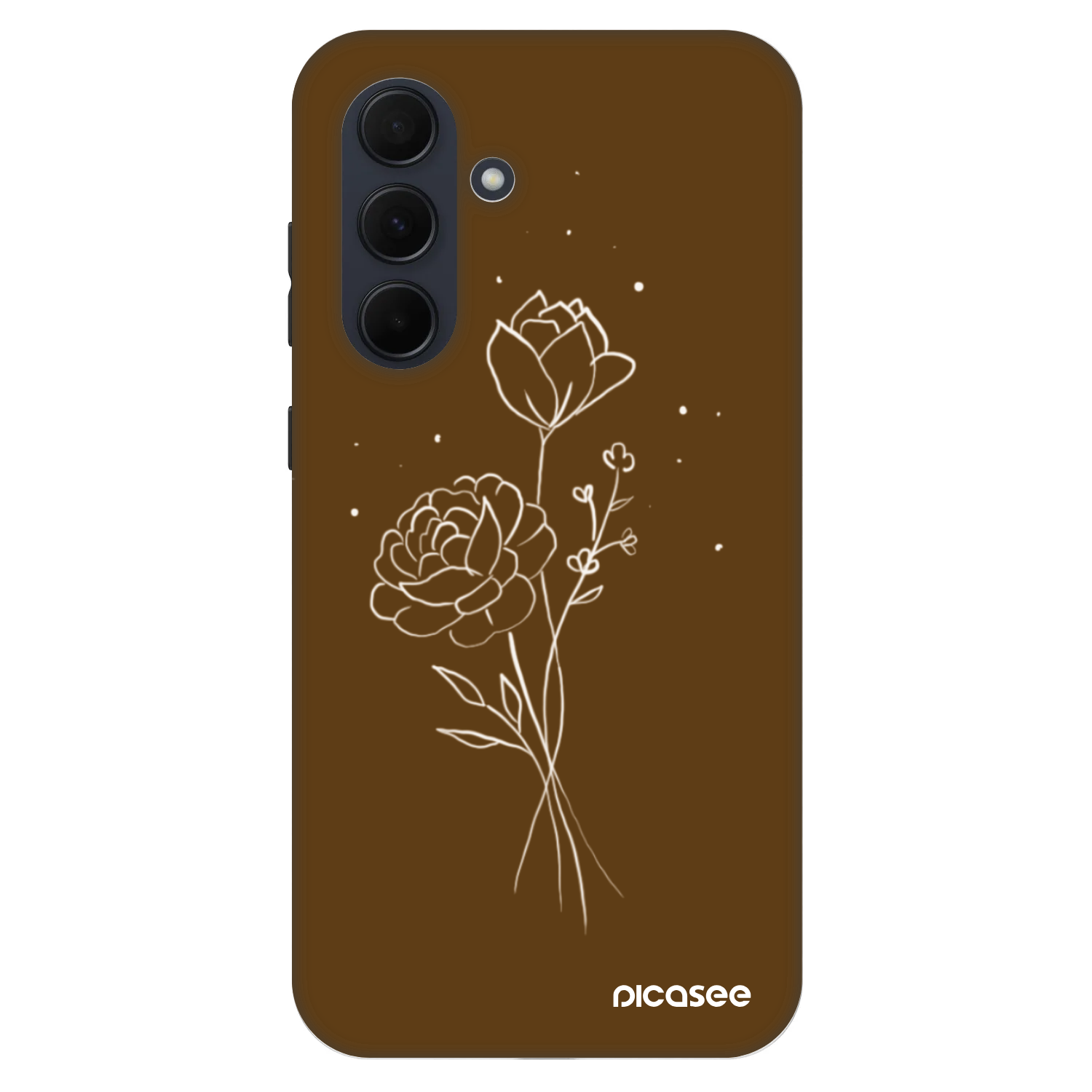 Picasee Fashion Case za Samsung Galaxy A35 5G A356B - Brown flowers