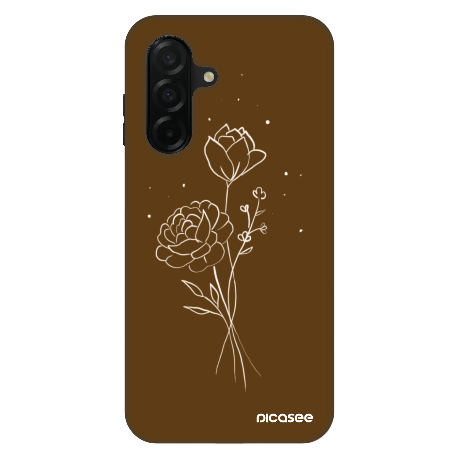 Picasee Fashion Case za Samsung Galaxy A26 5G A266B - Brown flowers