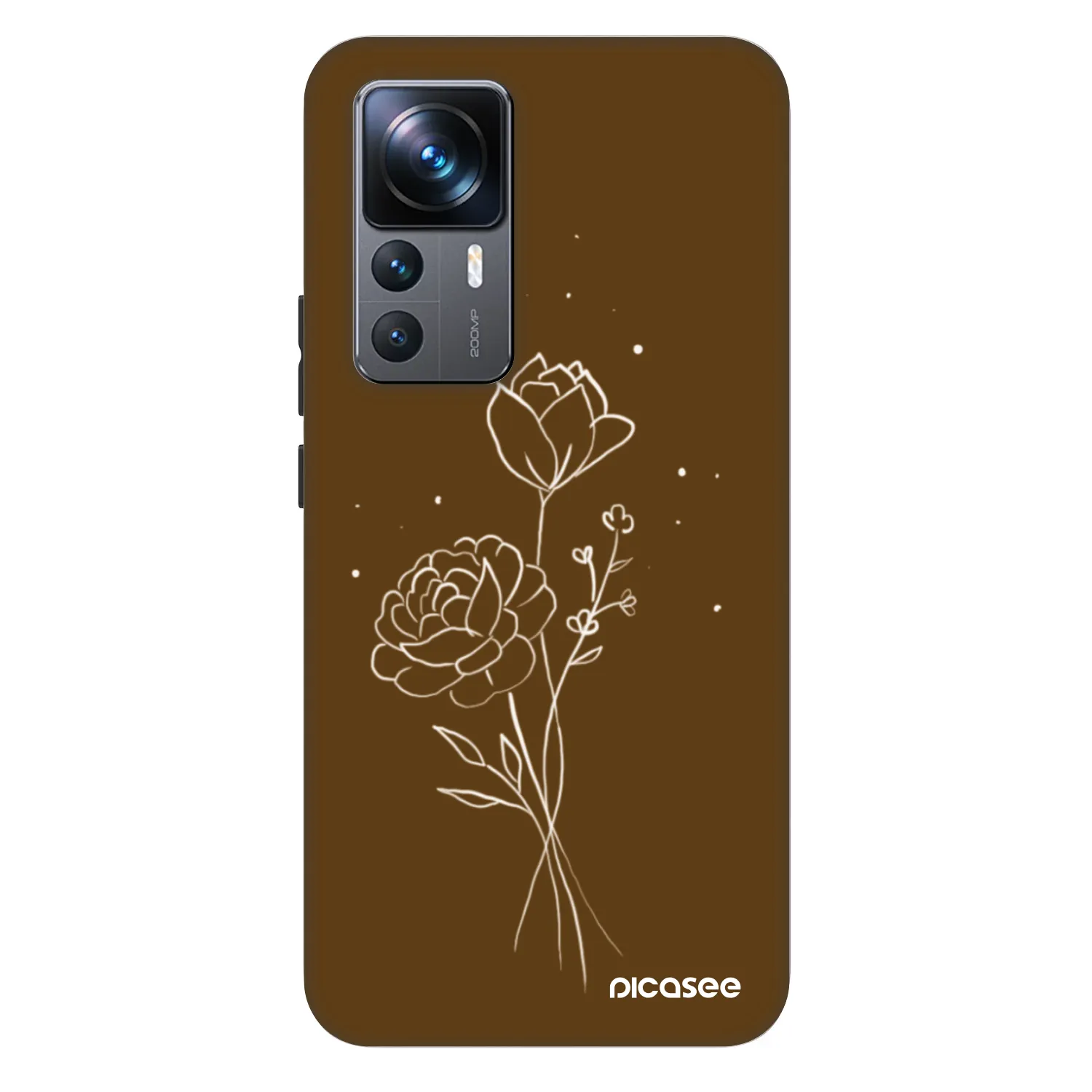 Picasee Fashion Case za Xiaomi 12T - Brown flowers