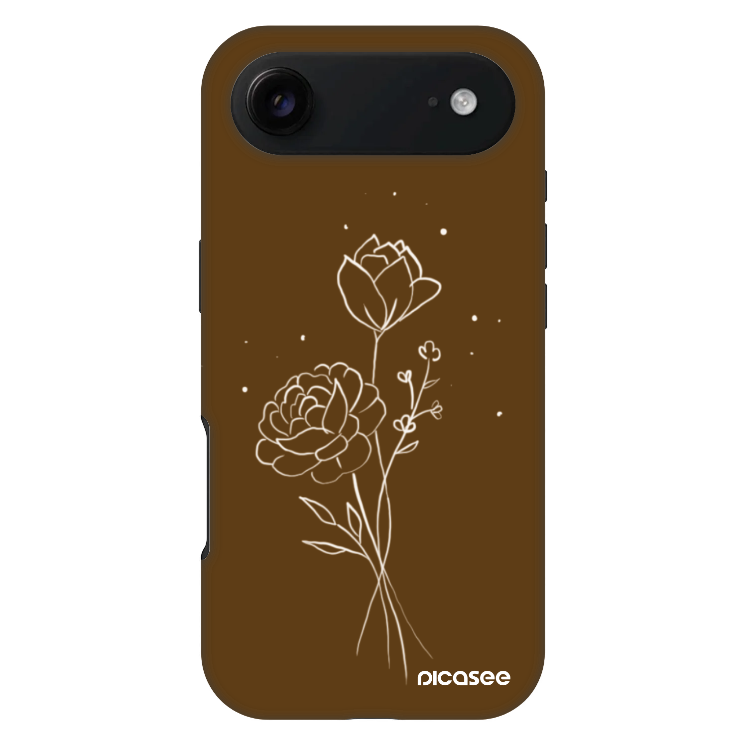 Picasee Fashion Case MagSafe za Apple iPhone Air - Brown flowers