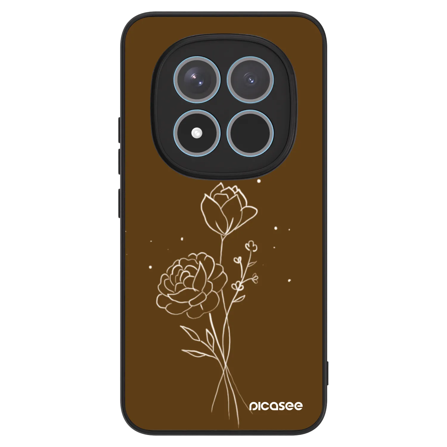 Picasee ULTIMATE CASE za Xiaomi Redmi Note 15 Pro+ - Brown flowers