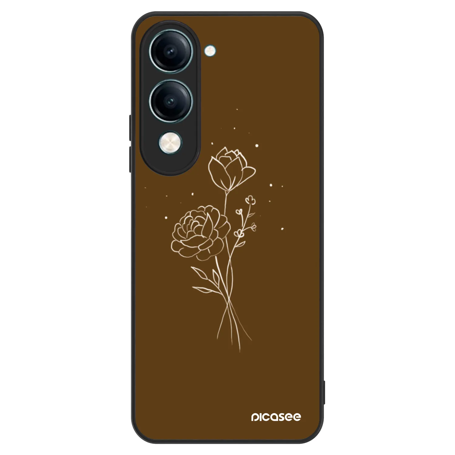 Picasee ULTIMATE CASE za Vivo Y29s 5G - Brown flowers