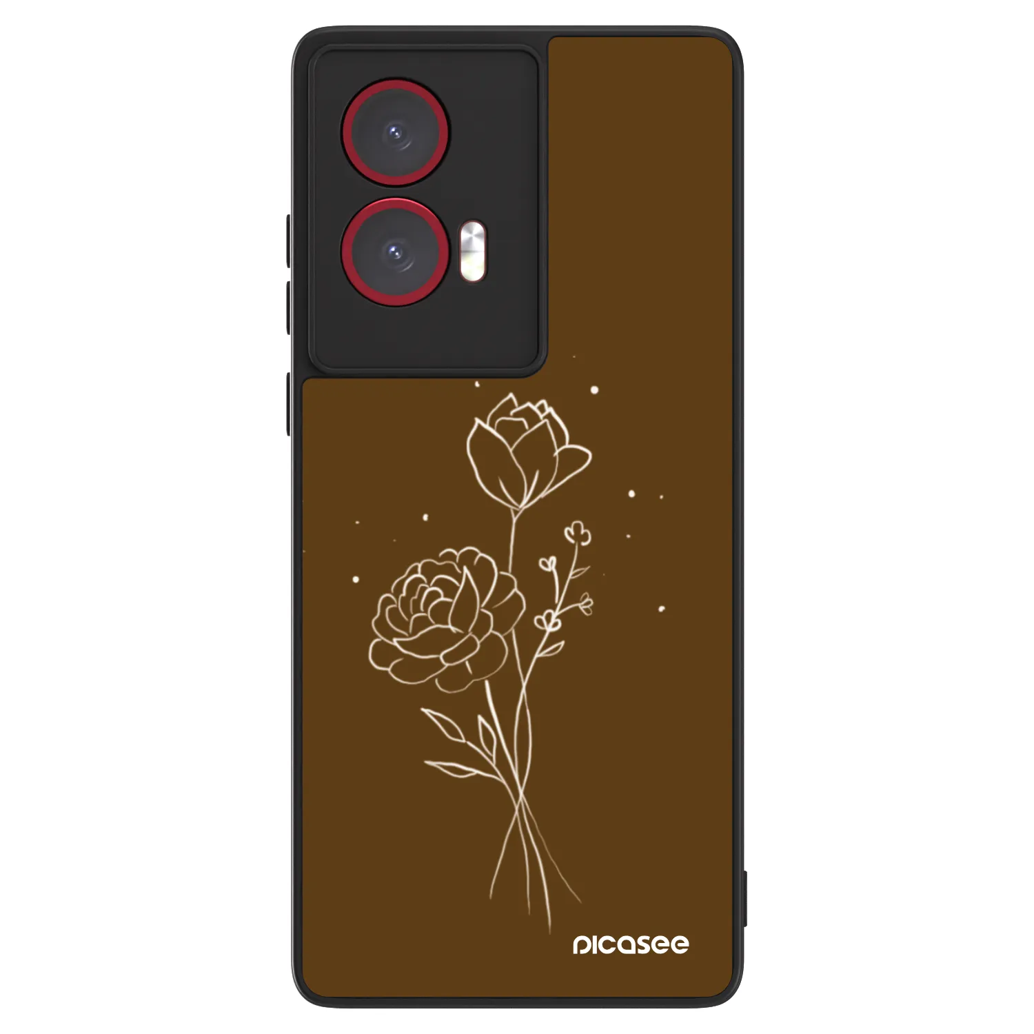 Picasee ULTIMATE CASE za Motorola Edge 50 Fusion - Brown flowers