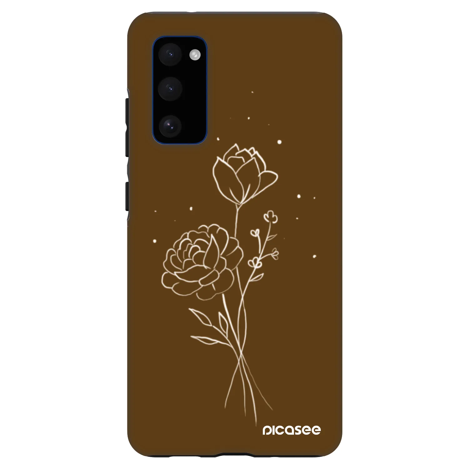 Picasee Fashion Case za Samsung Galaxy S20 FE - Brown flowers