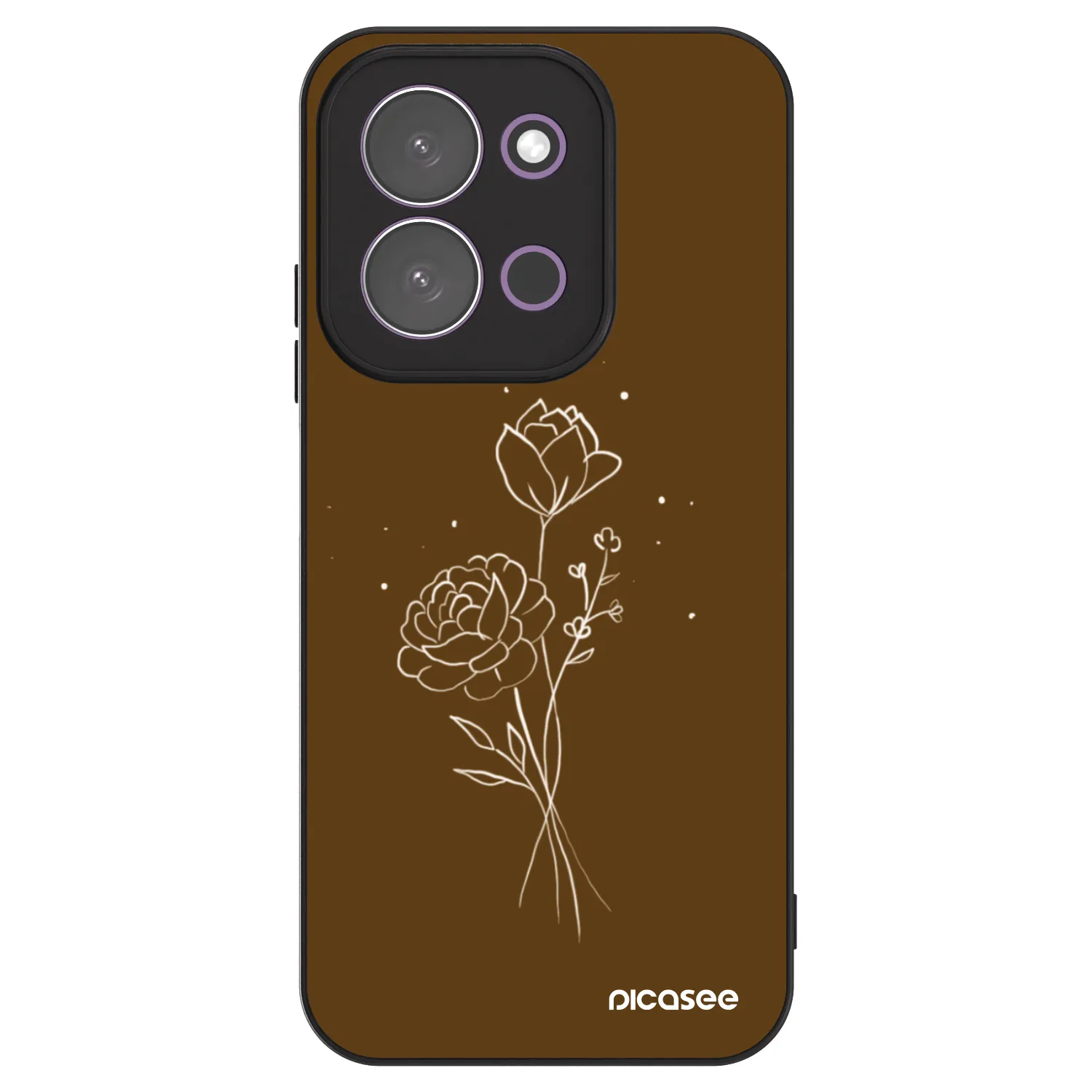 Picasee ULTIMATE CASE za Xiaomi Redmi 15C 5G - Brown flowers